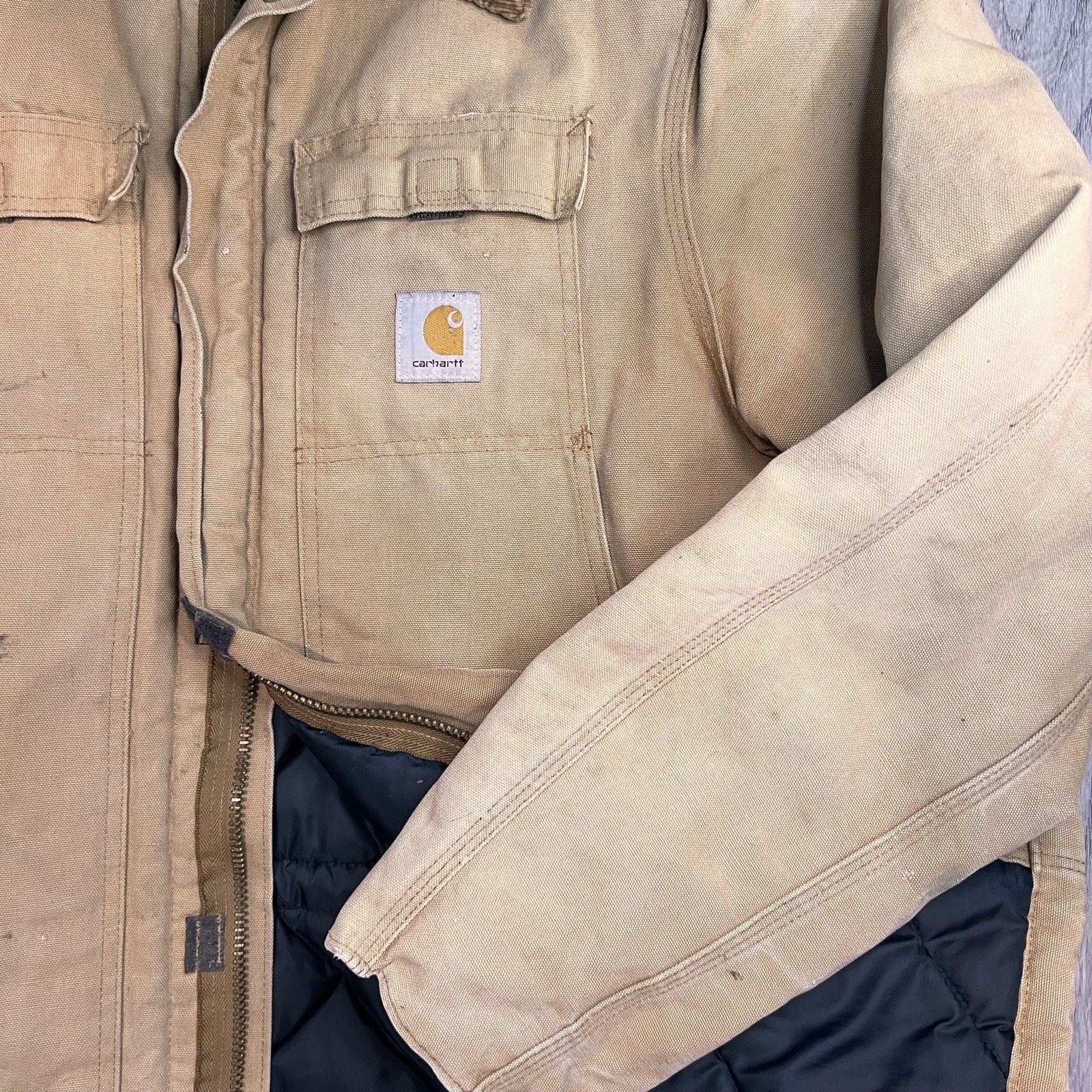 Carhartt VTG Carhartt CQ186 Duck Arctic Quilted Lined Coat USA Sz XL Size US XL / EU 56 / 4 - 8 Thumbnail