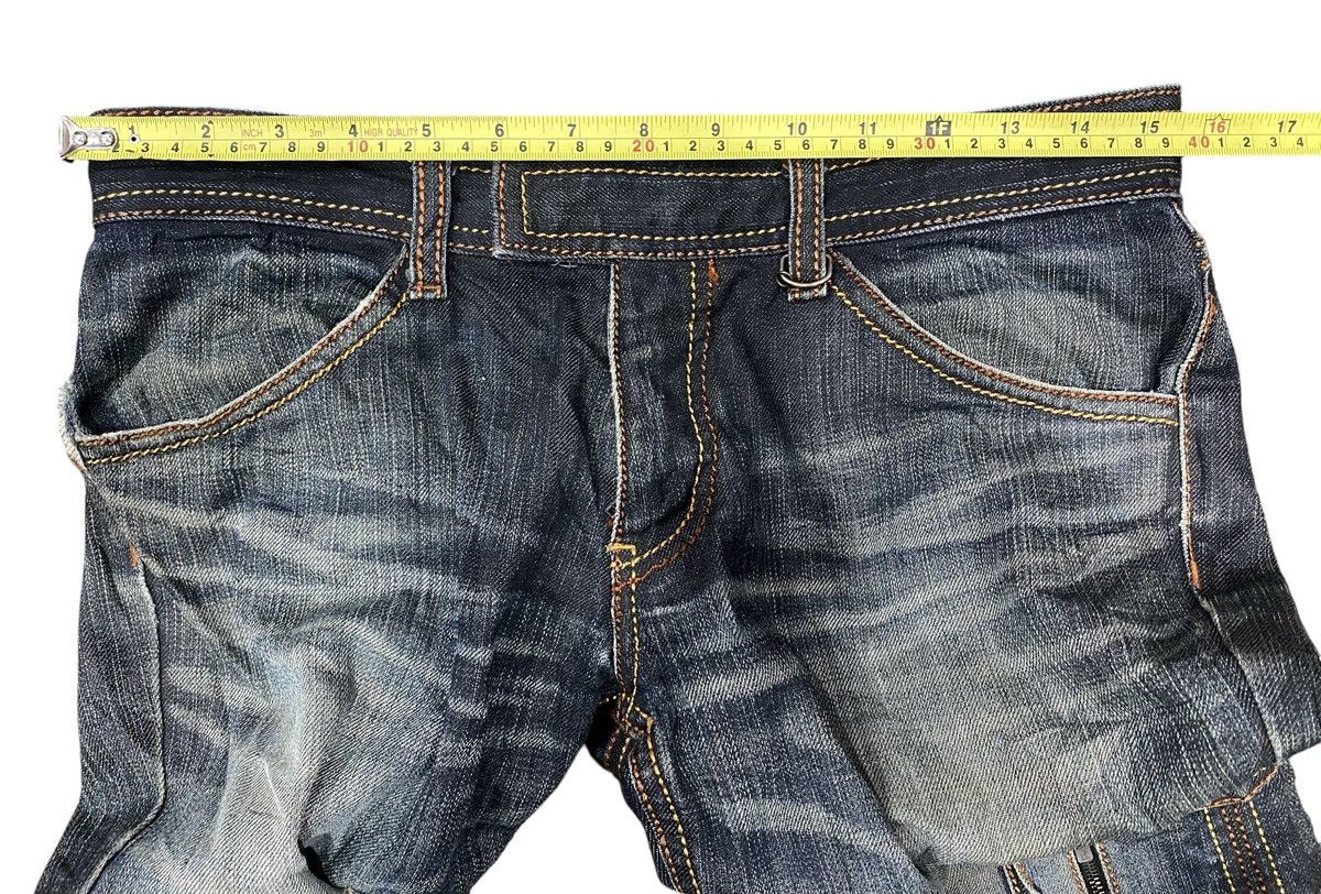 Japanese Brand Rare SCHLUSSEL Skinny Cargo Pant Size US 31 - 15 Thumbnail