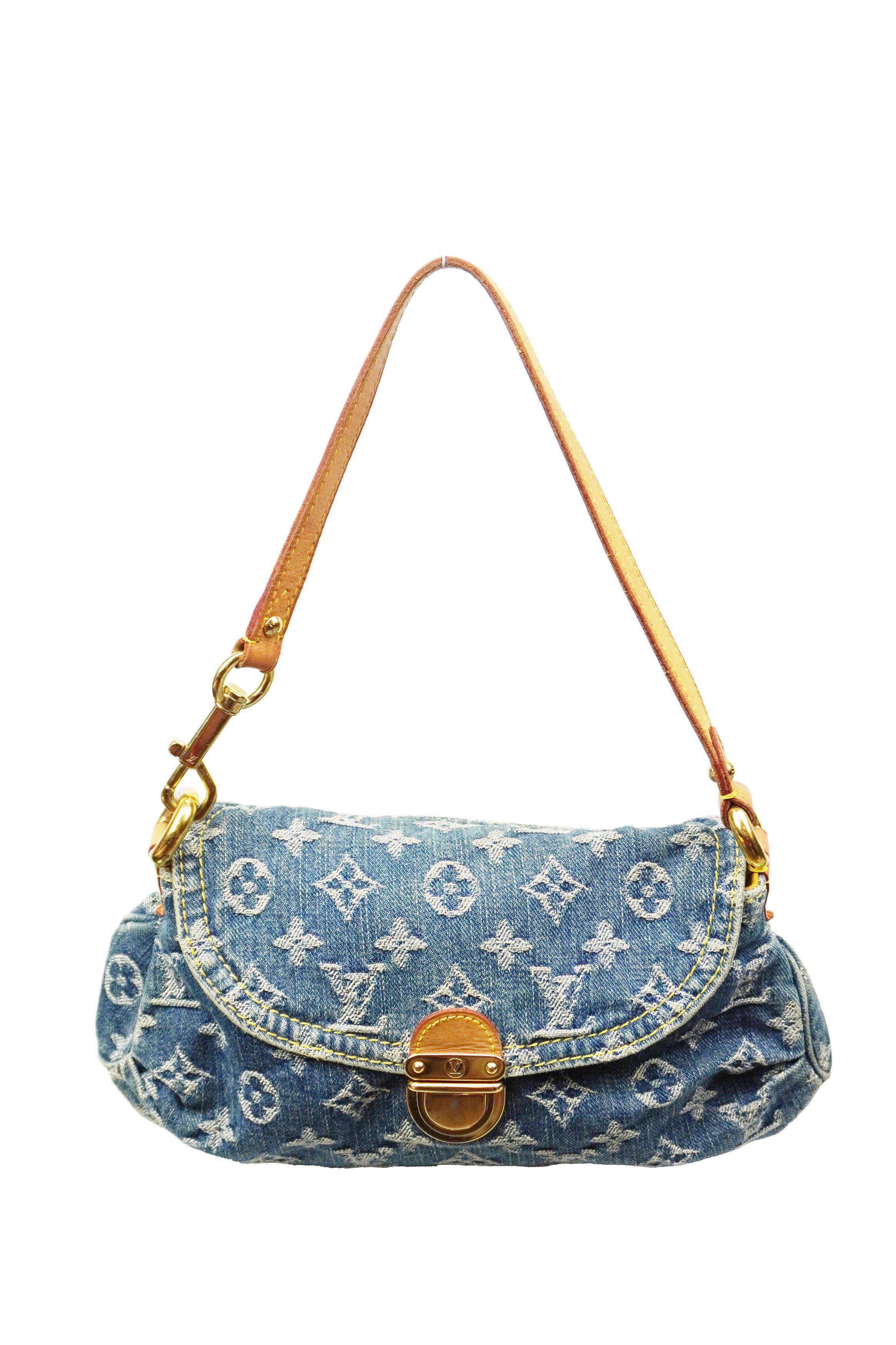 Louis Vuitton Louis Vuitton Denim Pleaty Shoulder Bag Size ONE SIZE - 1 Thumbnail