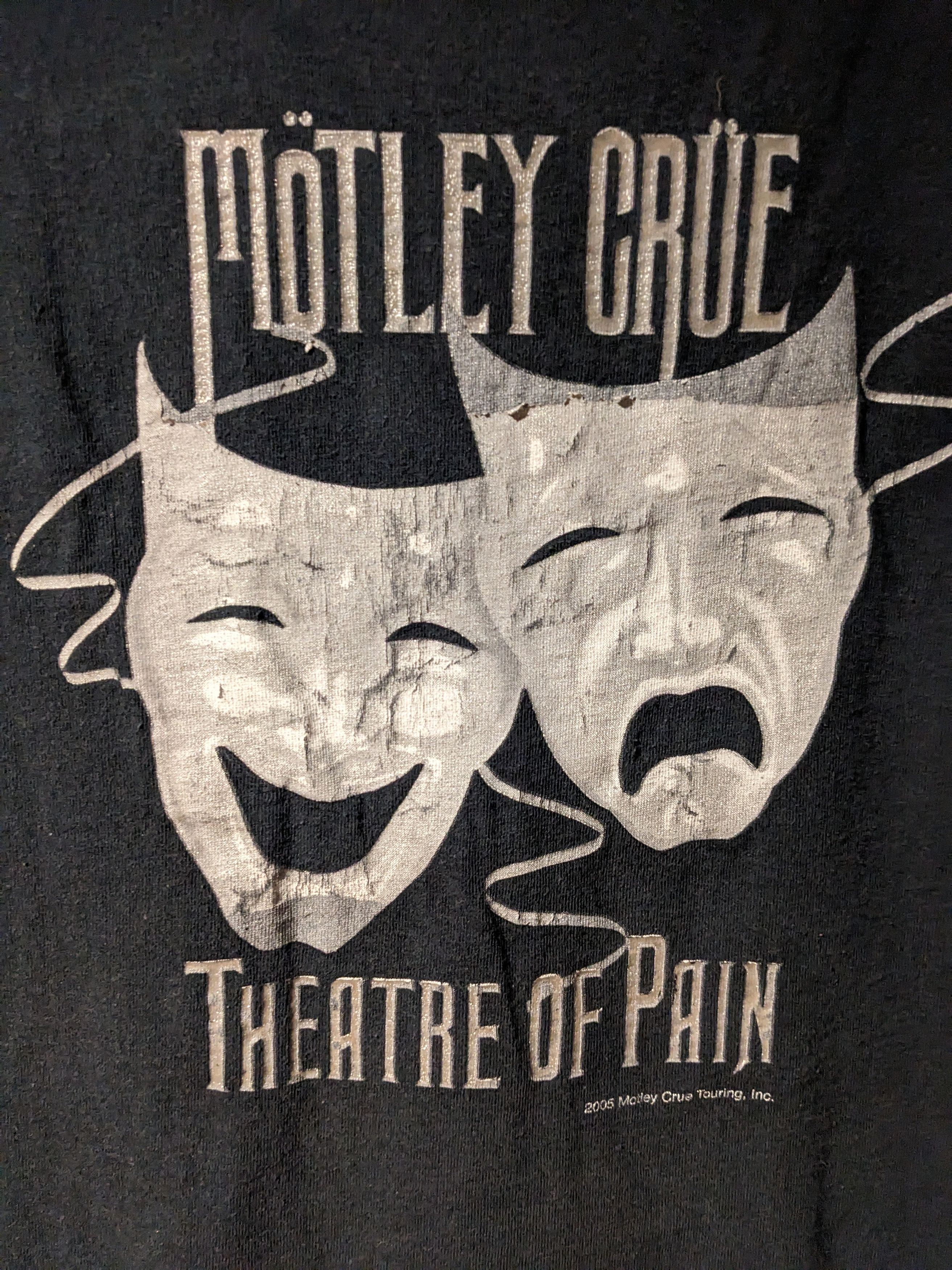 Band Tees × Vintage Vintage 2005 Motley Crue Theatre of Pain Band Music T-Shirt Size US XL / EU 56 / 4 - 2 Thumbnail