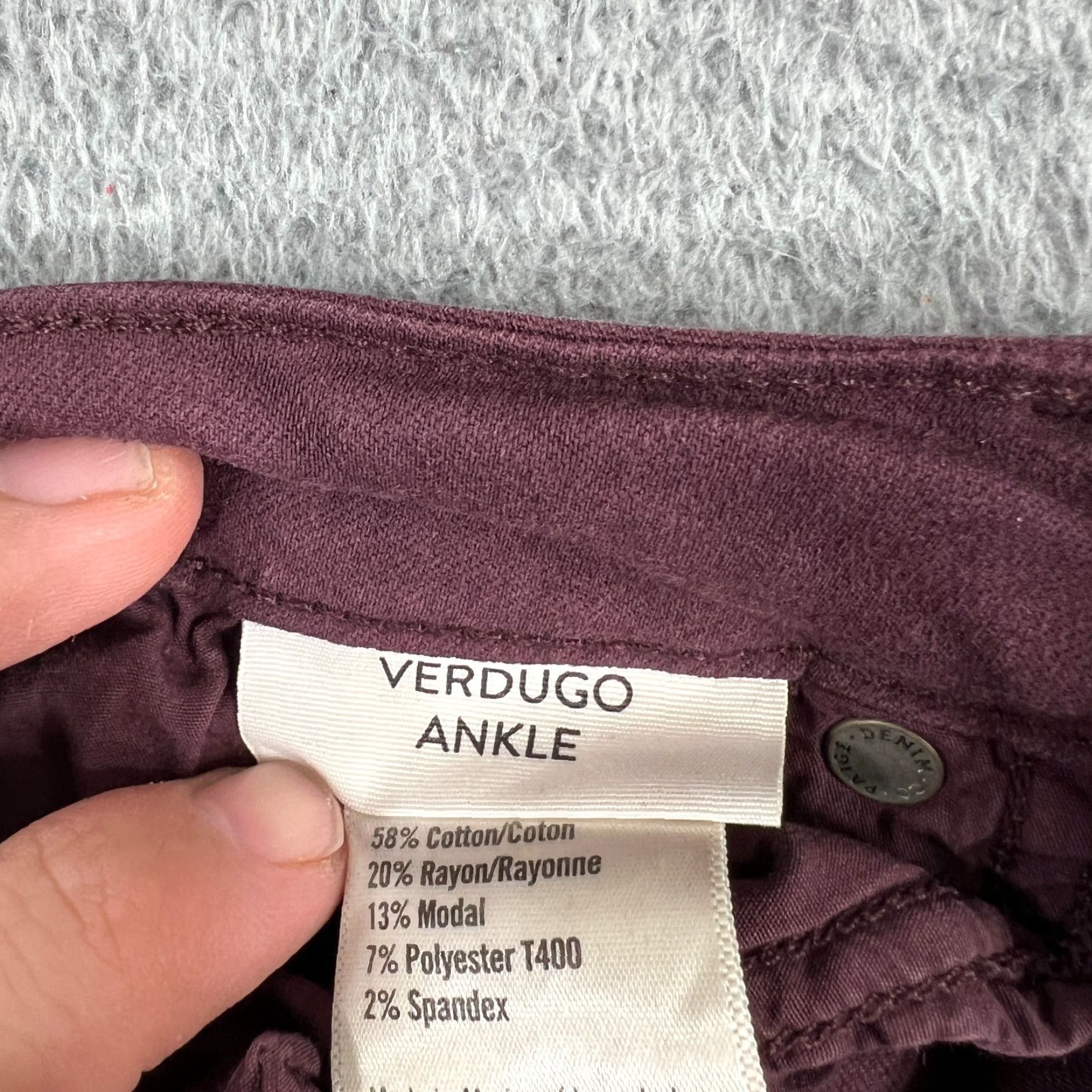 Paige Paige Jeans Womens 25 Verdugo Ankle Skinny Red Stretch Denim Size 42" / US 20 - 7 Thumbnail