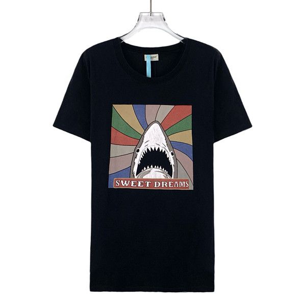 Saint Laurent Paris Saint Laurent Sweet Dreams Shark T-Shirt Size L Size US L / EU 52-54 / 3 - 1 Thumbnail