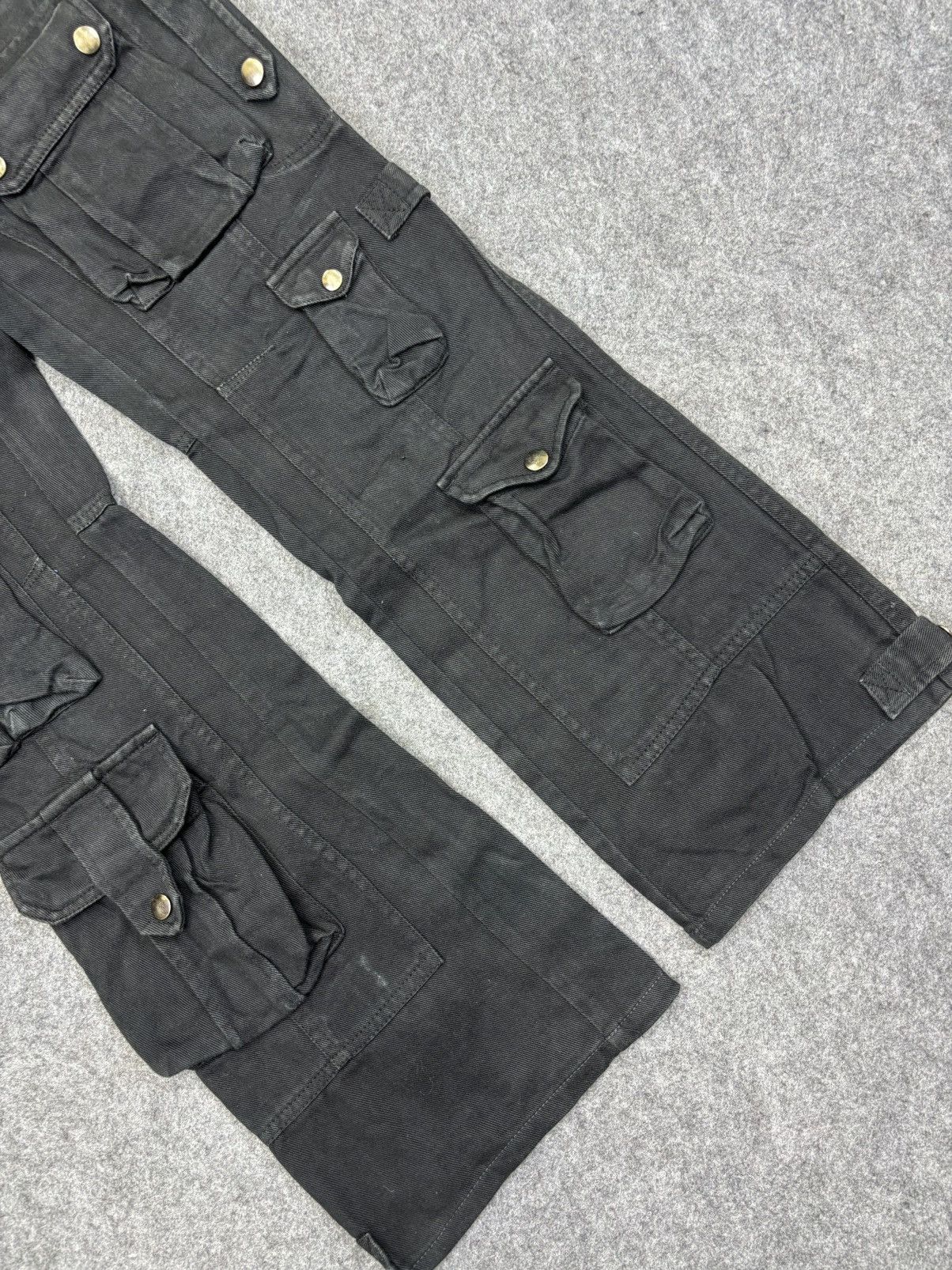 Japanese Brand 💥Flare💥 BIZARRIA Multipockets Parachute Jeans F723 Size US 31 - 10 Thumbnail