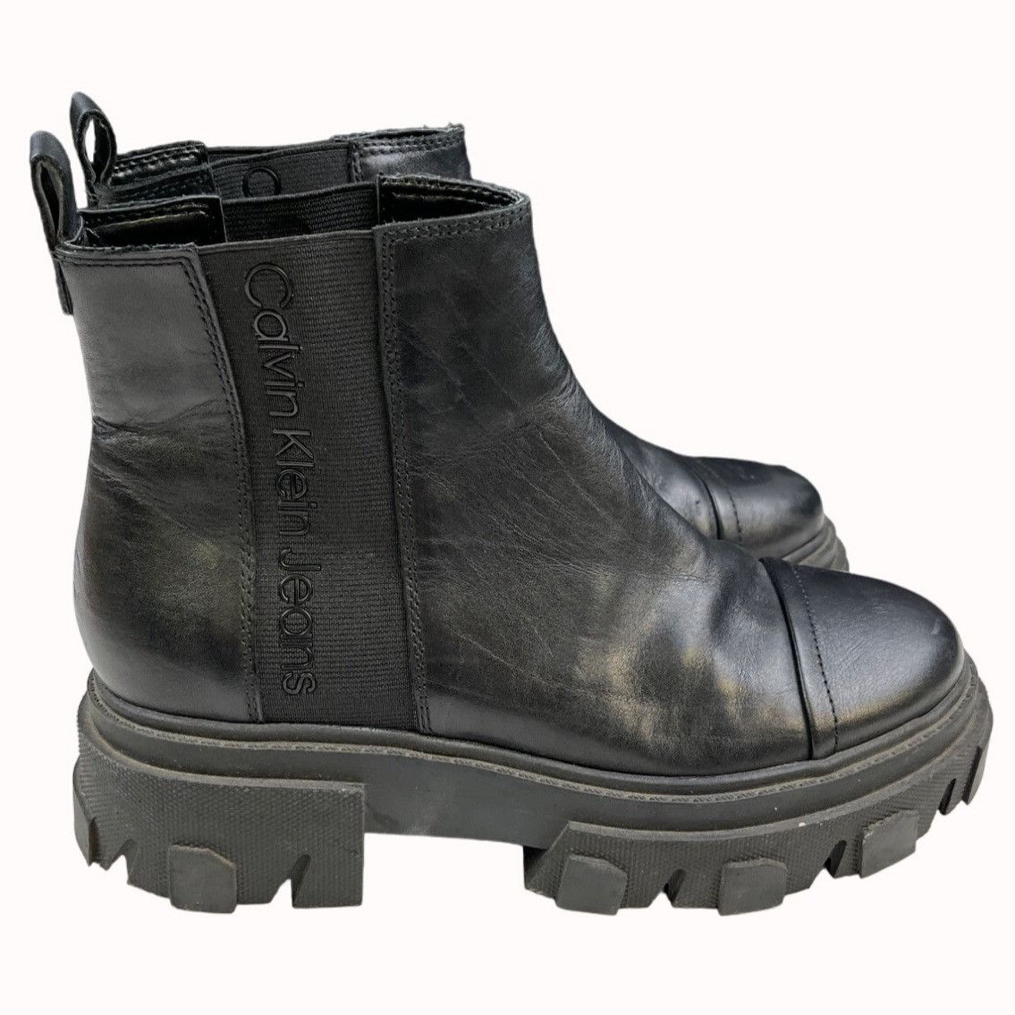 Calvin Klein Calvin Klein Jeans Lorine Women's Black Shoes/Chelsea Boots Size US 7 / IT 37 - 4 Thumbnail