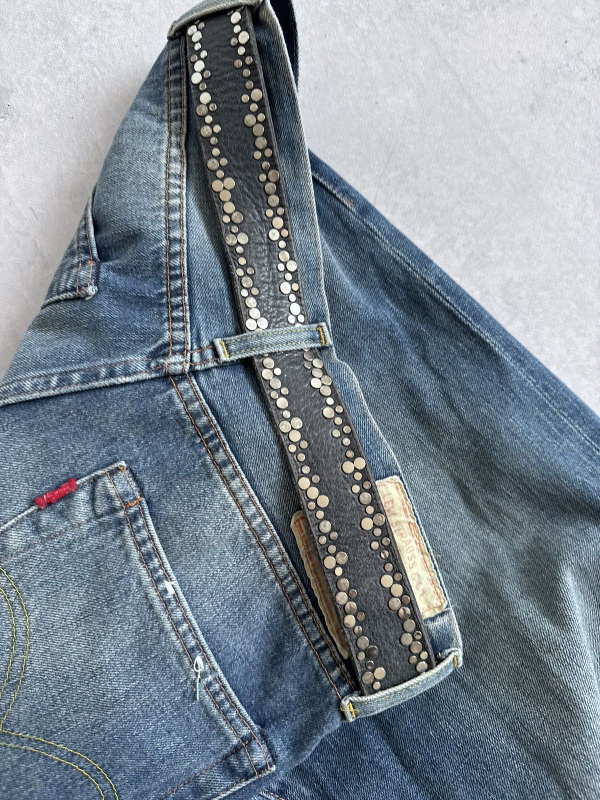 KMRii Vintage KMRii Style Y2K Metal Leather Belt Avant-Garde Hype Size ONE SIZE - 9 Thumbnail