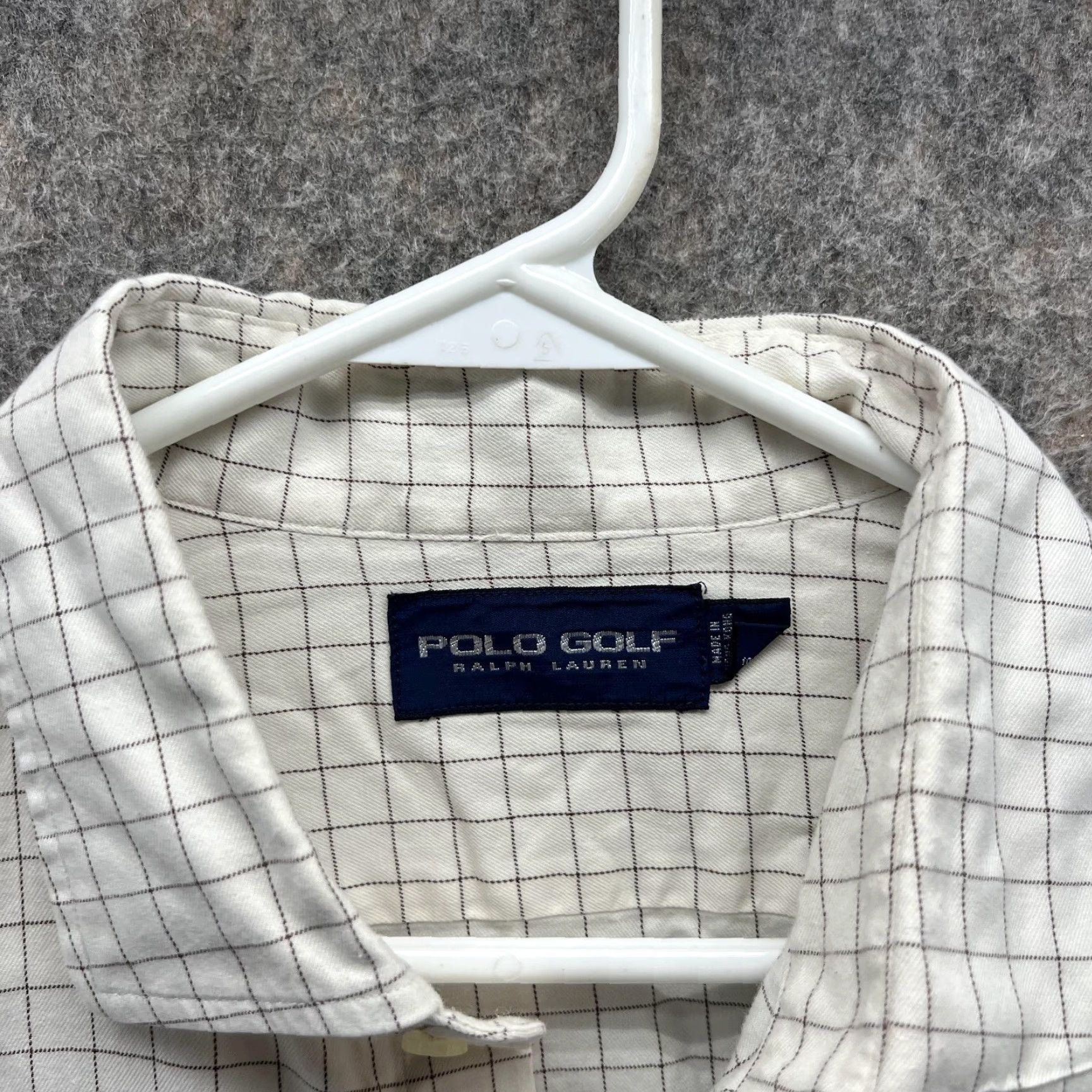 Ralph Lauren Ralph Lauren Golf Shirt Men XL White Button-Down Vintage Knit Cotton Beig­e Casual Everyday Button-Up Size US XL / EU 56 / 4 - 5 Thumbnail