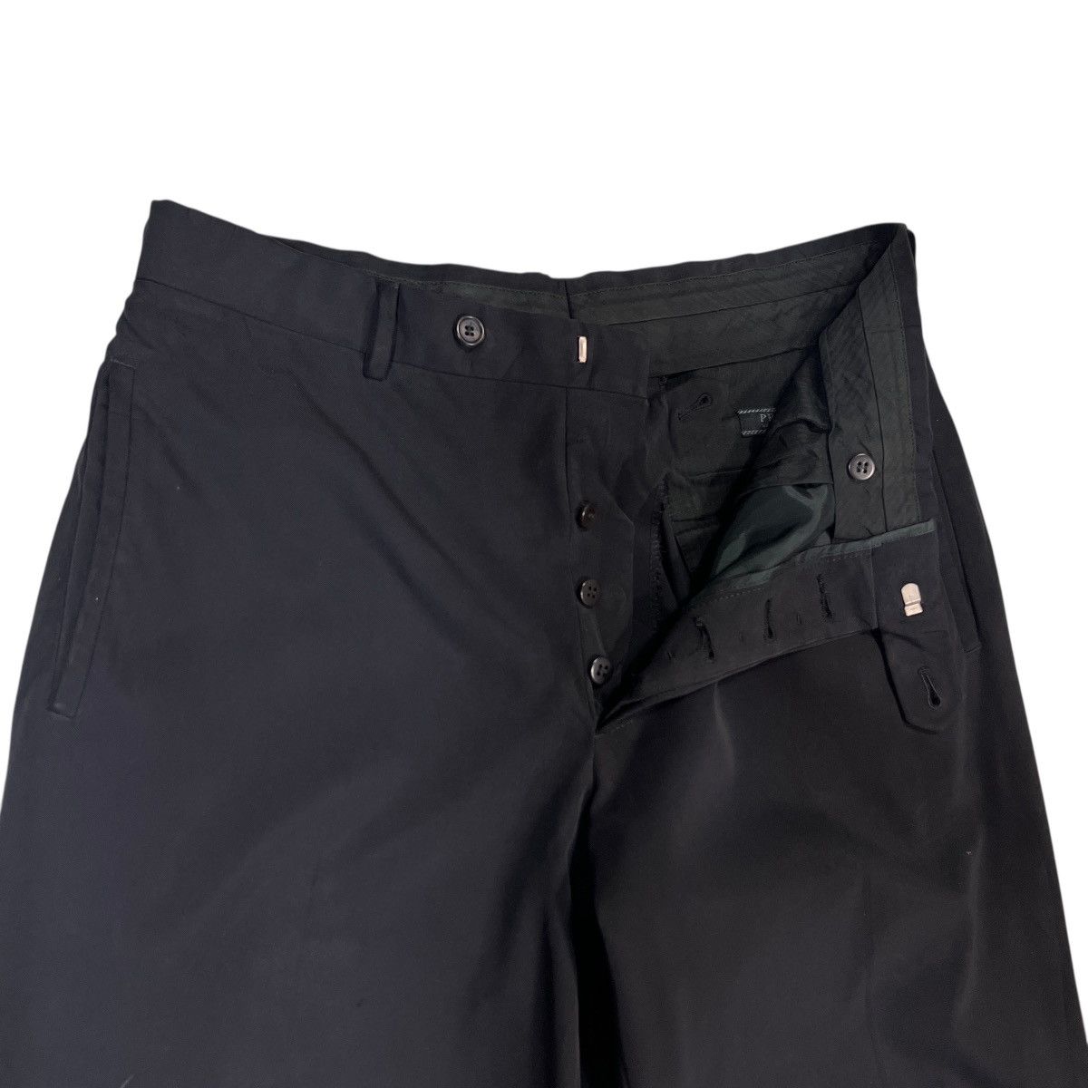 Prada 🔥 PRADA BLACK TROUSER PANT MADE IN ITALY Size US 34 / EU 50 - 7 Thumbnail