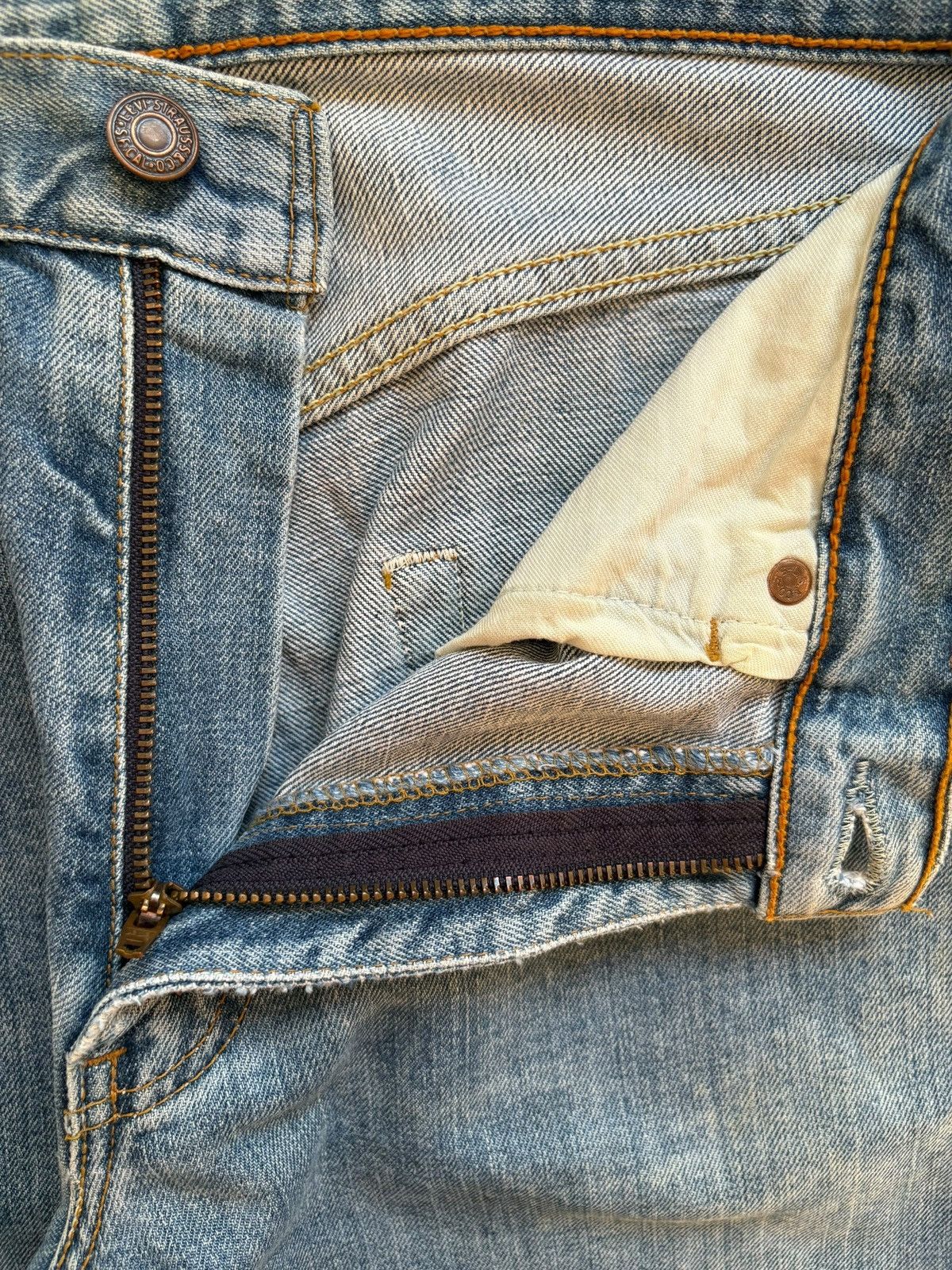 Levi's Vintage 90s Levis 512 Faded Wash Distressed Loose Baggy Jean Size US 30 / EU 46 - 9 Thumbnail