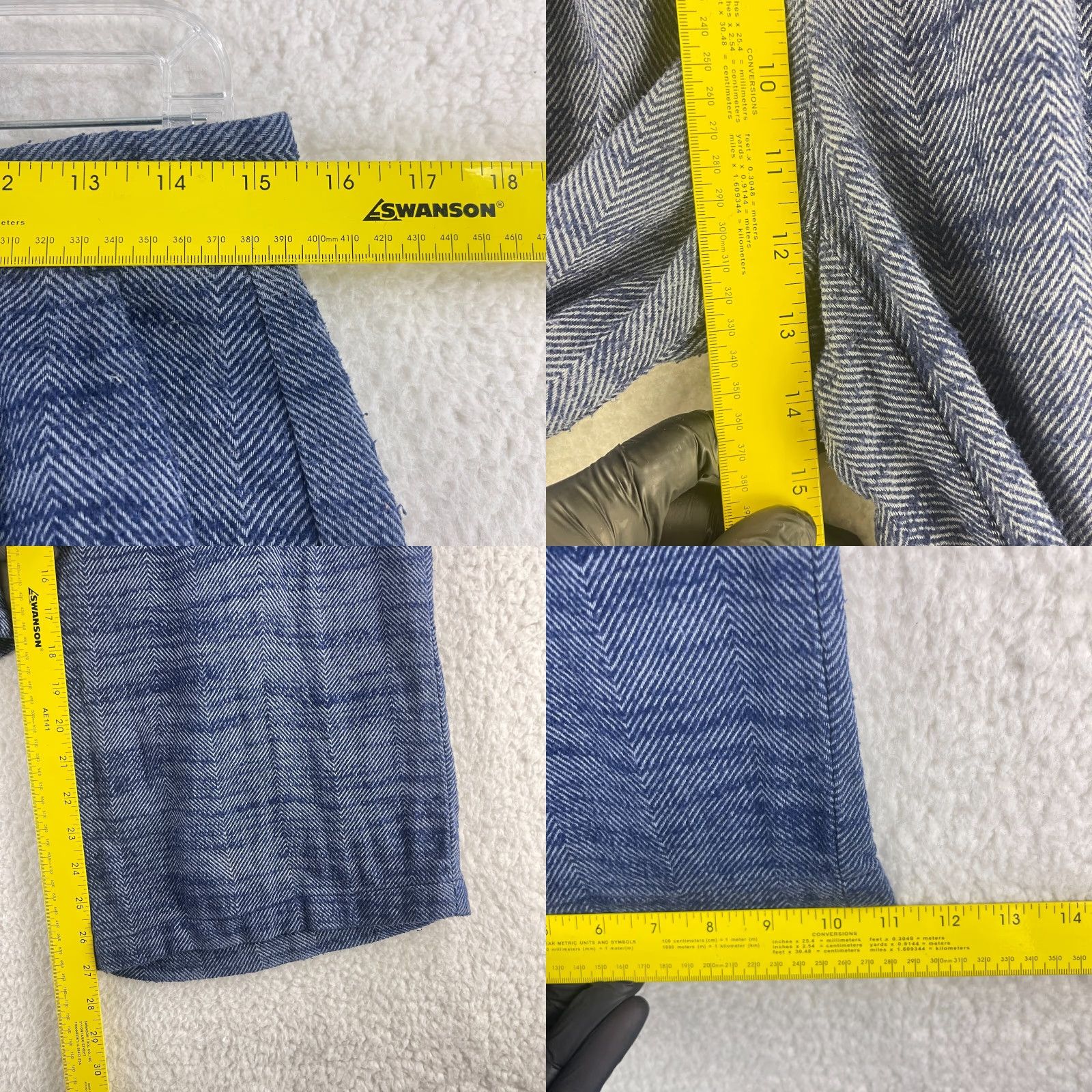Urban Outfitters Urban Outfitters Elliot Low Slung Wide Leg Trouser Pants Womens Medium Blue Knit Size 32" / US 10 / IT 46 - 8 Thumbnail