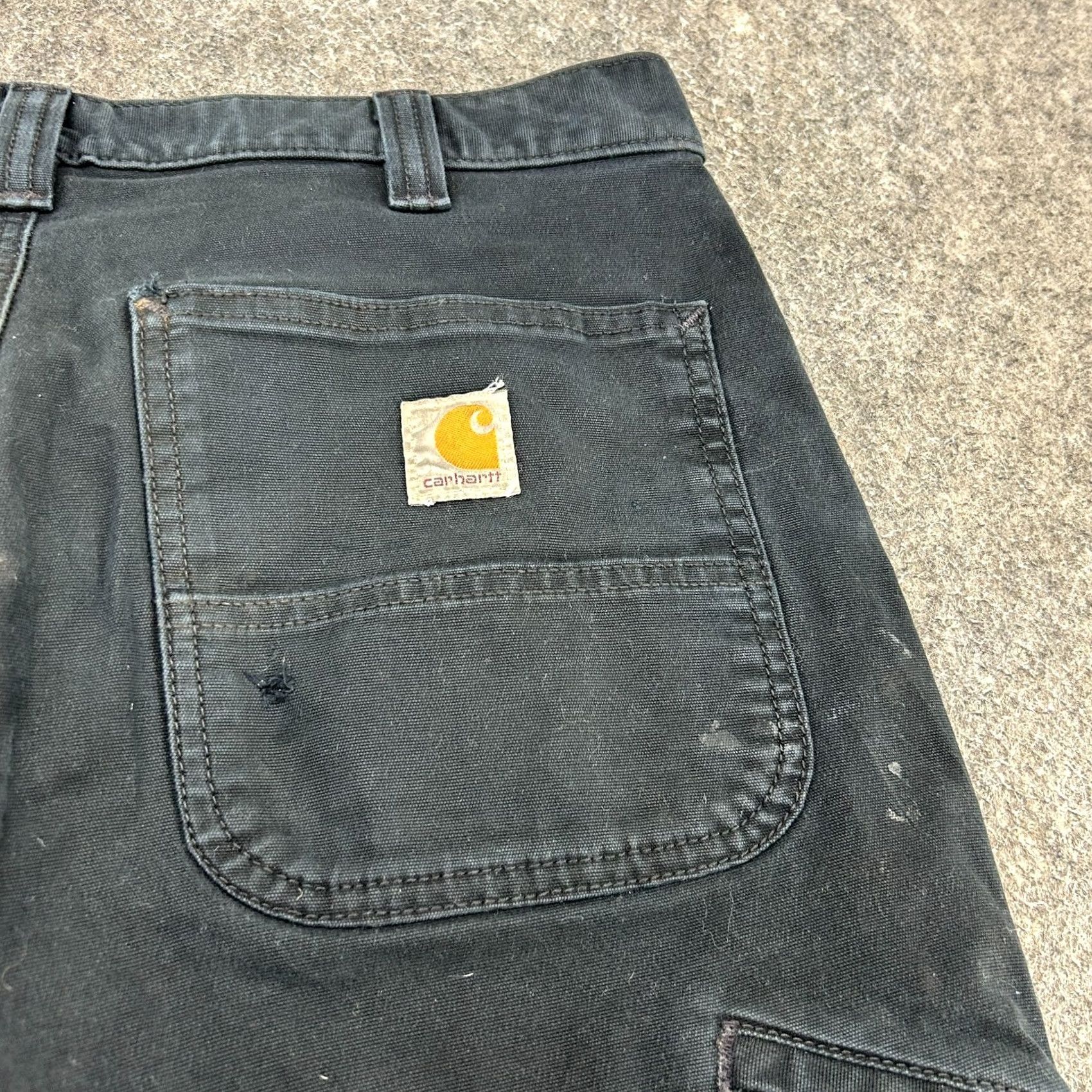 Carhartt Carhartt Pants Mens 32x34 Black Straight Leg Relaxed Fit Canvas Logo Workwear Casual 5-Pocket Carhartt Size US 32 / EU 48 - 5 Thumbnail