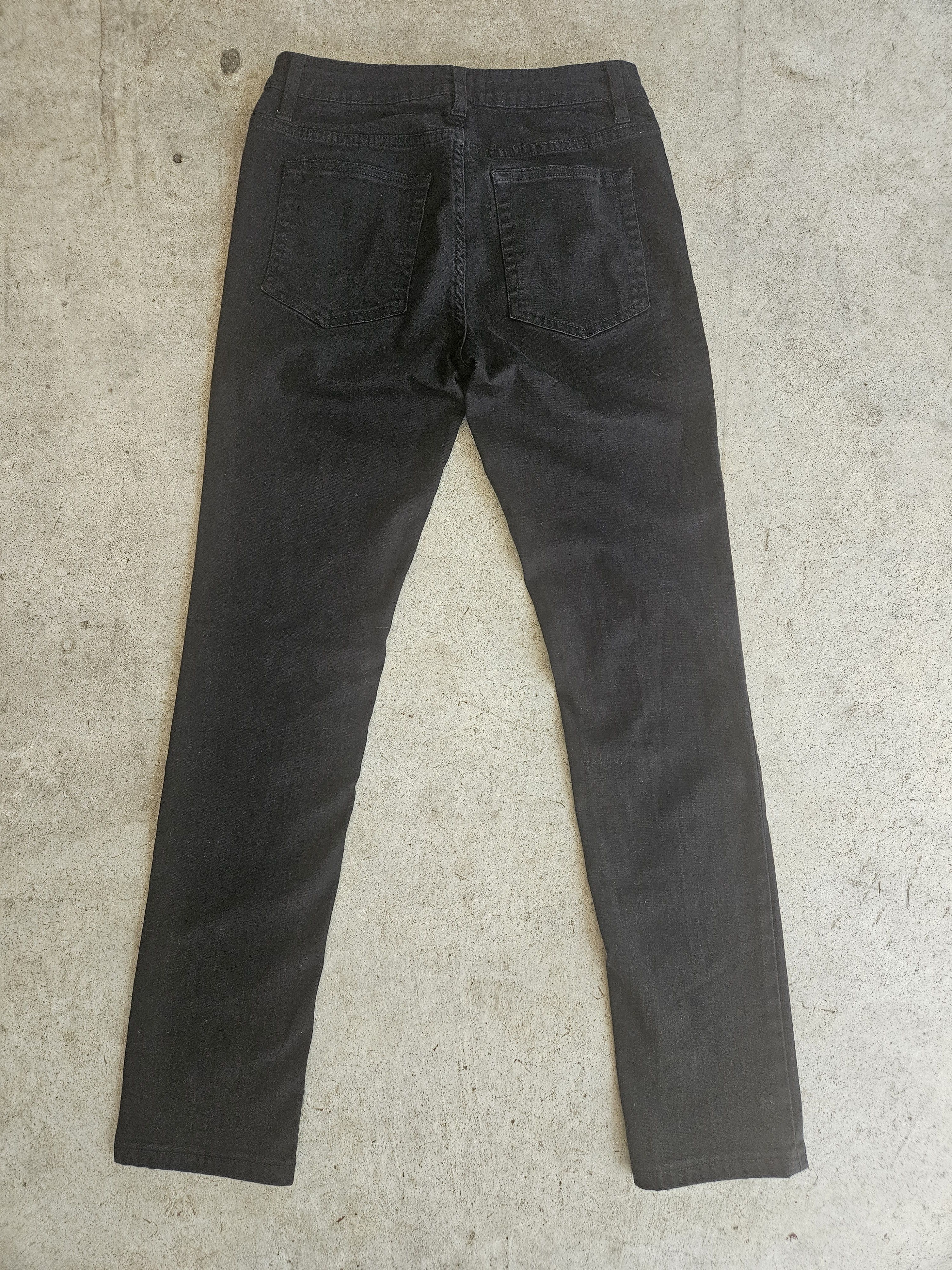 Acne Studios Flex Black Slim Fit Black Denim Jeans Size US 28 / EU 44 - 5 Thumbnail