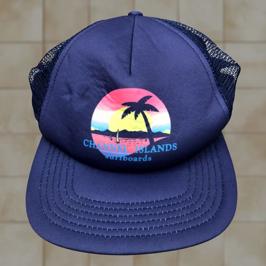 Chanel CHANNEL ISLANDS SURFBOARD Trucker Hat Men's Snapback Cap Blue Adjustable One Size Size ONE SIZE - 1 Thumbnail