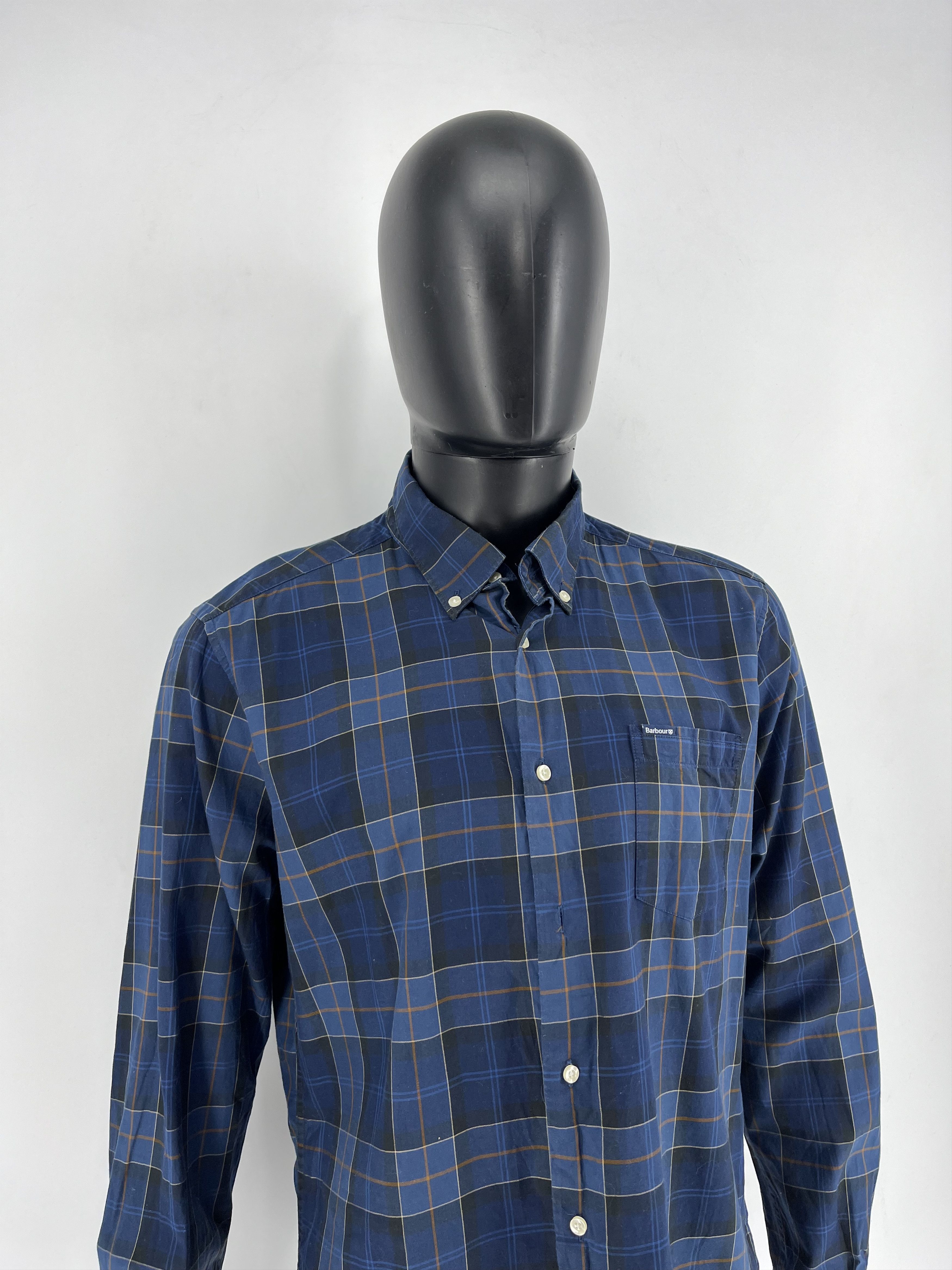 Barbour × Vintage Vintage Barbour Plaid Blake Cotton Flannel Casual Size US L / EU 52-54 / 3 - 3 Thumbnail