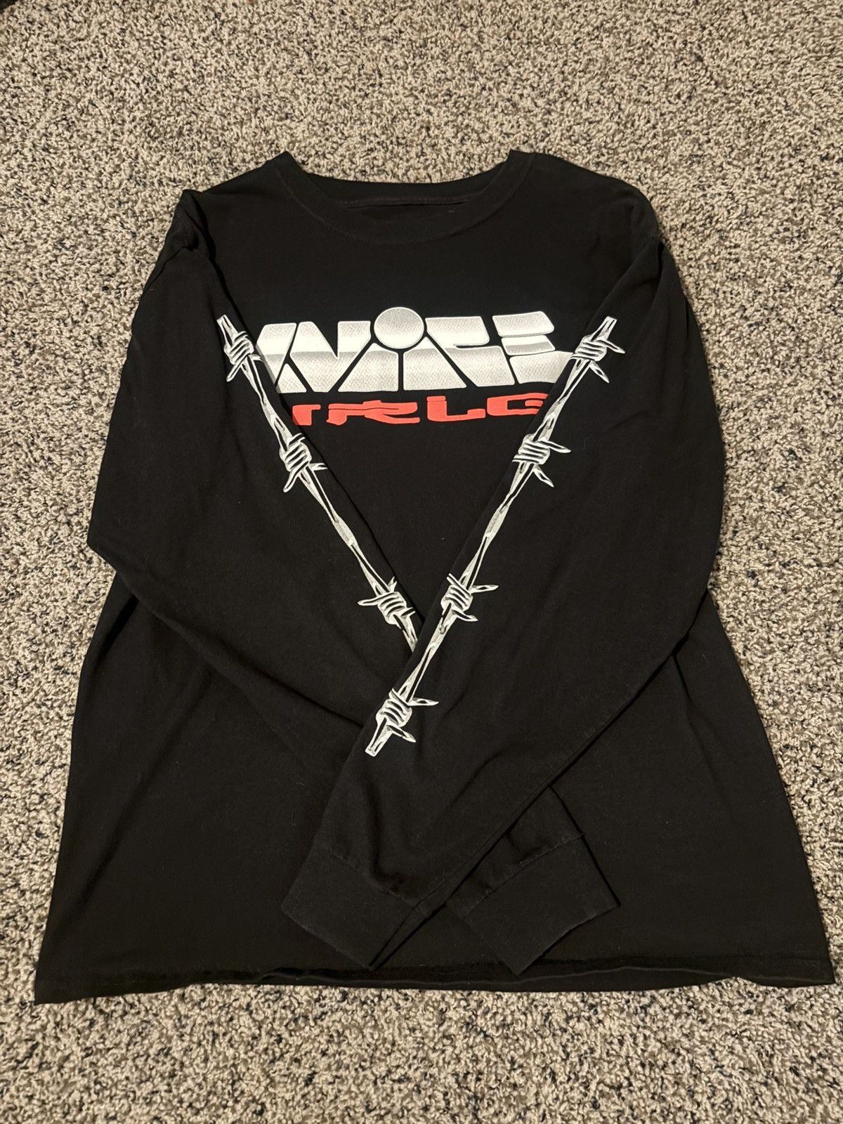 Vlone Vlone x Juice Wrld World Domination Long Sleeve Tee Large  display picture 1