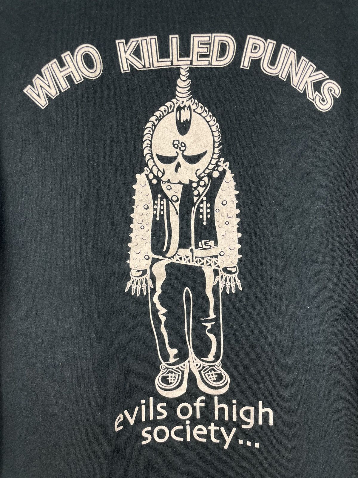 Vintage Vintage Y2K Who Killed Punks t shirt Size US M / EU 48-50 / 2 - 4 Thumbnail