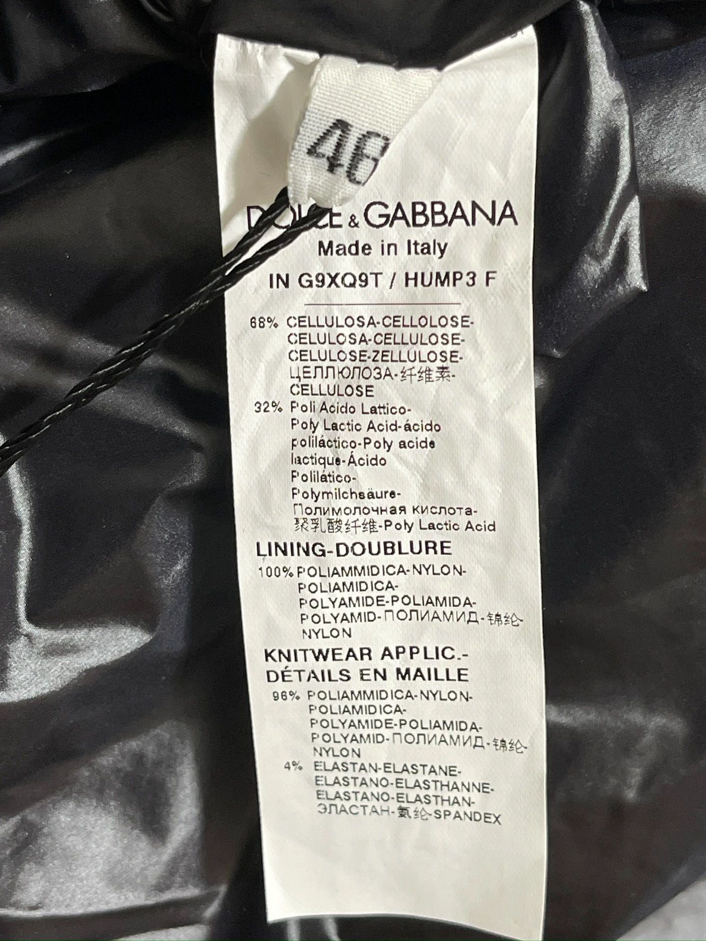Dolce & Gabbana Dolce & Gabbana Crackled Oversize Jacket 46 Size US S / EU 44-46 / 1 - 7 Thumbnail