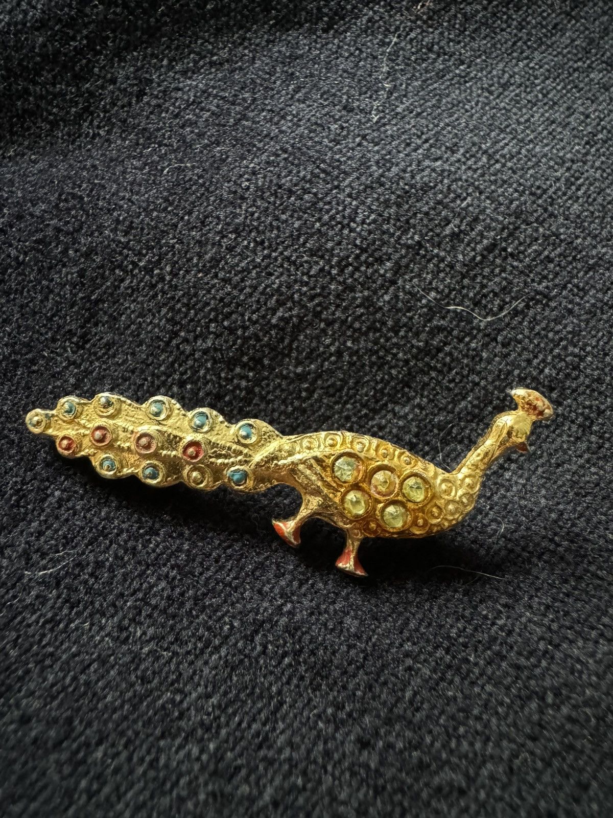 Vintage Peacock brooch Size ONE SIZE - 1 Thumbnail