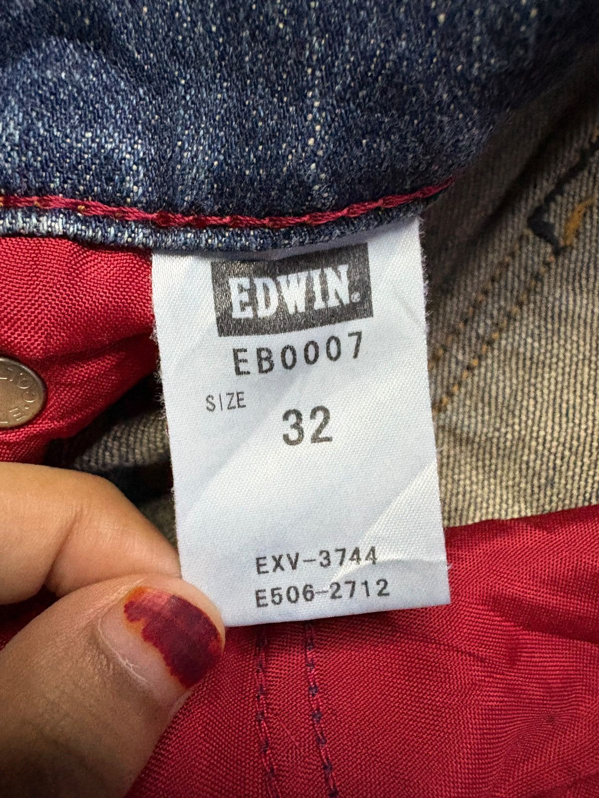 Edwin Vintage Edwin Blue Trip Rusty Wash Distressed Jeans Size US 32 / EU 48 - 10 Thumbnail