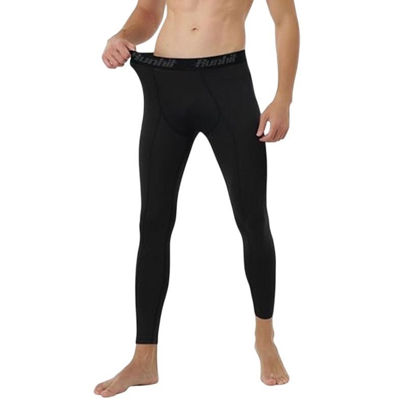 Other Runhit Black Compression Running Athletic Workout Tights Size US 30 / EU 46 - 2 Thumbnail