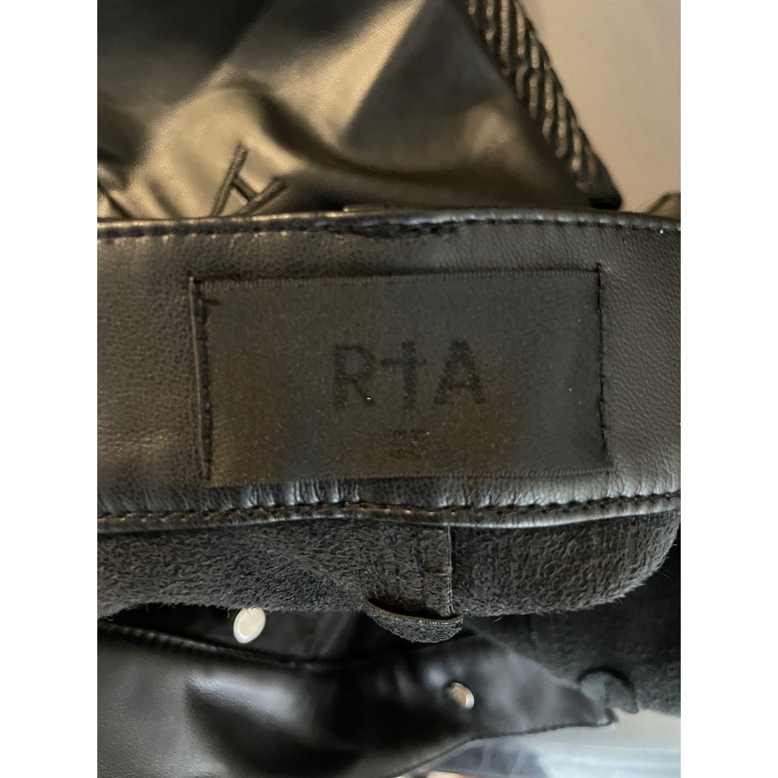 Rta RTA Black Leather Jeans Size US 30 / EU 46 - 5 Thumbnail