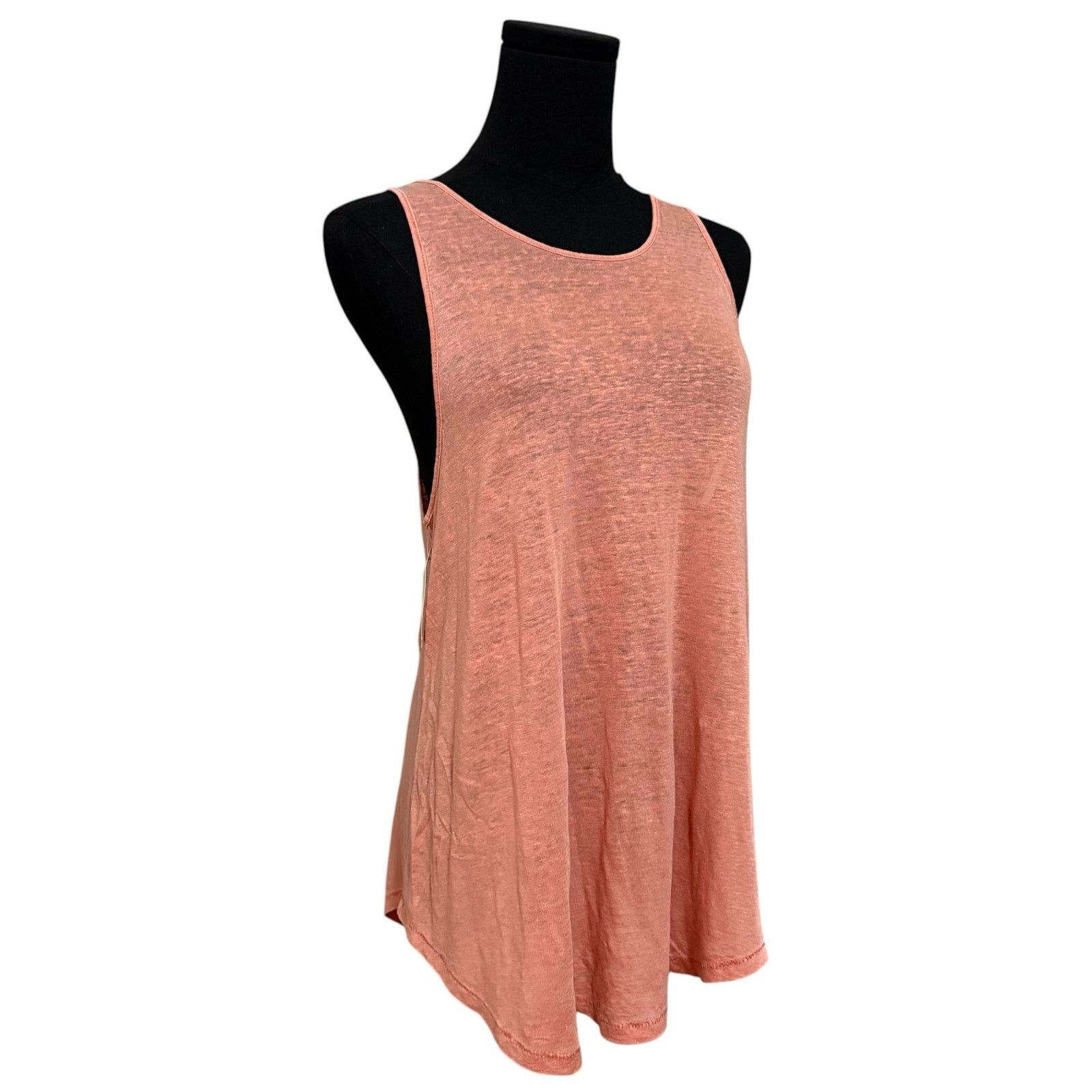 Aritzia Aritzia Wilfred Mauran Tank Top 100% Linen Coral Pink Medium Size M / US 6-8 / IT 42-44 - 1 Thumbnail