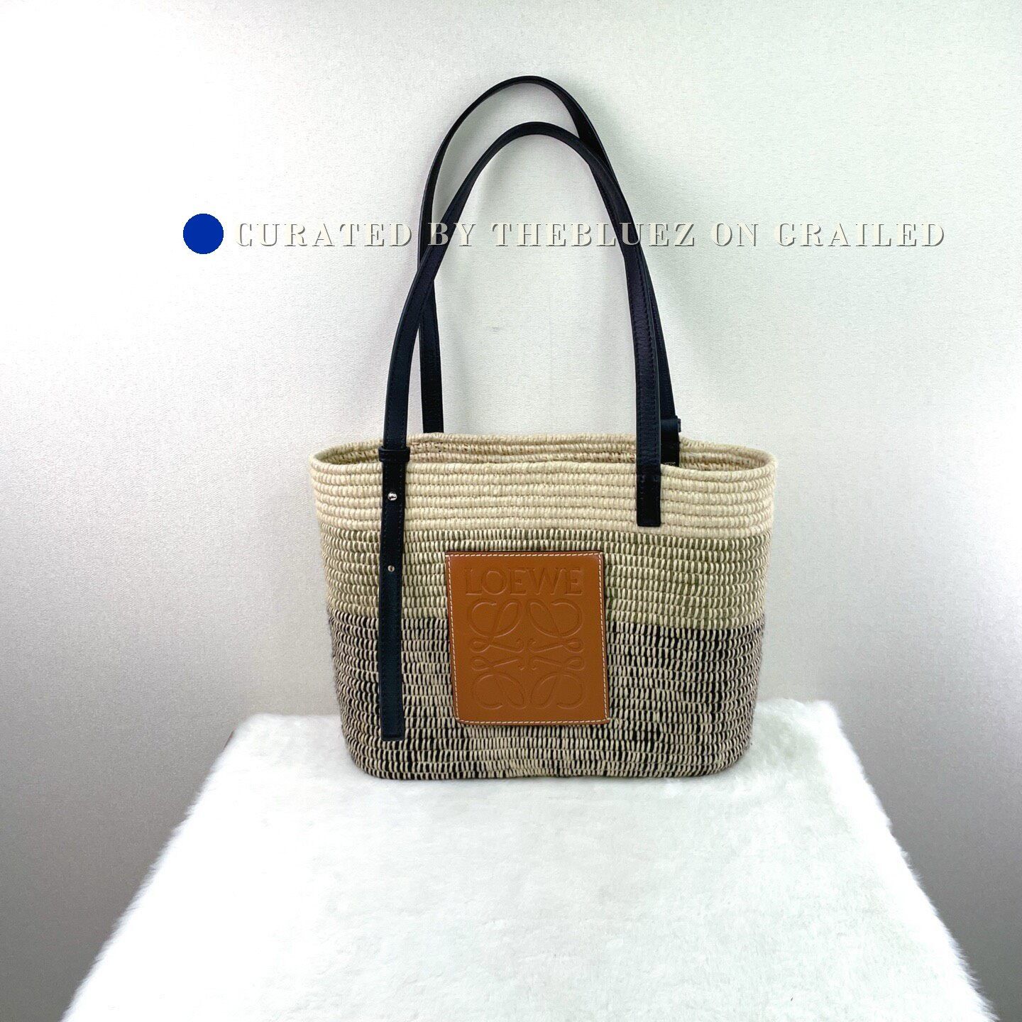 Loewe Loewe Square Basket Straw Tote Bag Size ONE SIZE - 1 Thumbnail