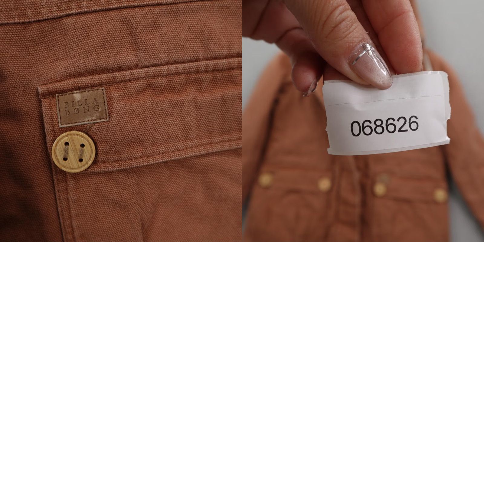 Billabong Billabong Jacket Womens Small Brown Canvas Sherpa Lined Parka Zip Up Cotton Barn Coat Size S / US 4 / IT 40 - 10 Thumbnail