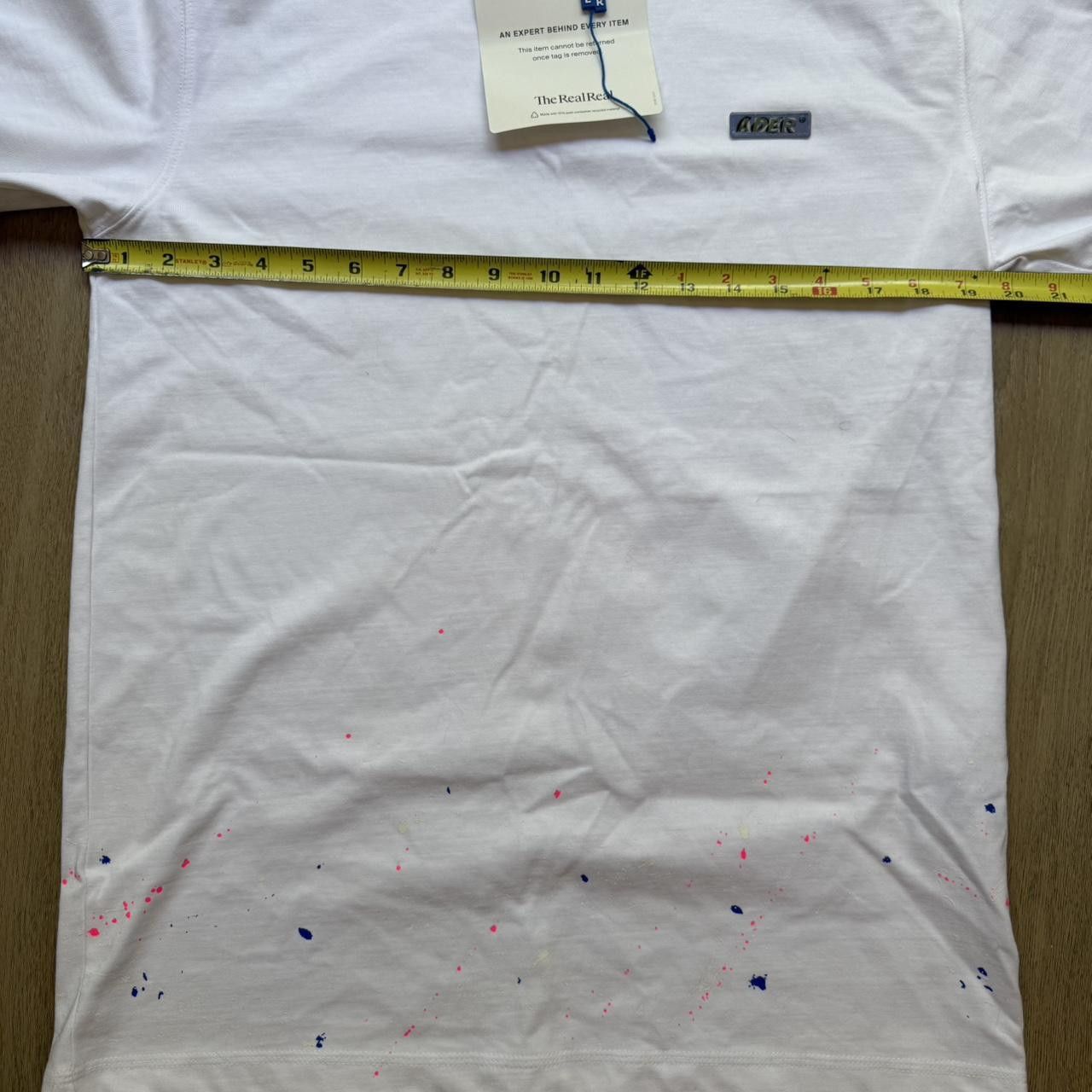Ader Error ADER ERROR SS20 Paint Detail White T-Shirt NWOT Size US M / EU 48-50 / 2 - 4 Thumbnail