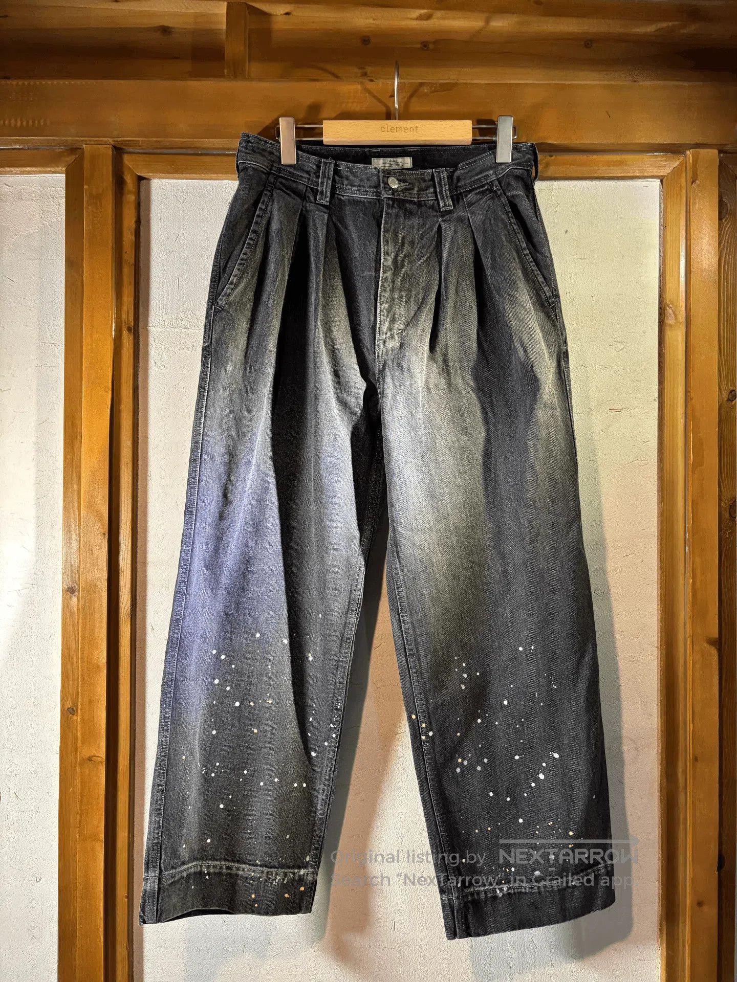 Journal Standard Relume Double Pleat Splatter Jeans. Size US 34 / EU 50 - 1 Thumbnail