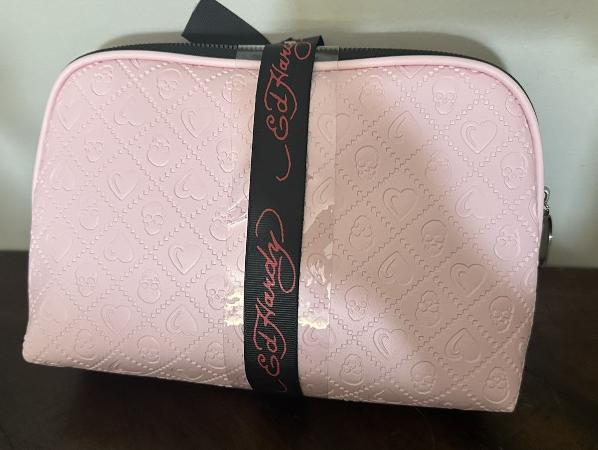 Ed Hardy NWT ED HARDY 2-piece Tigers & Skulls Pink Camo Cosmetic bags Size ONE SIZE - 3 Thumbnail