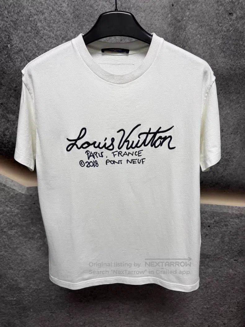 Louis Vuitton Cursive embroidered short sleeve