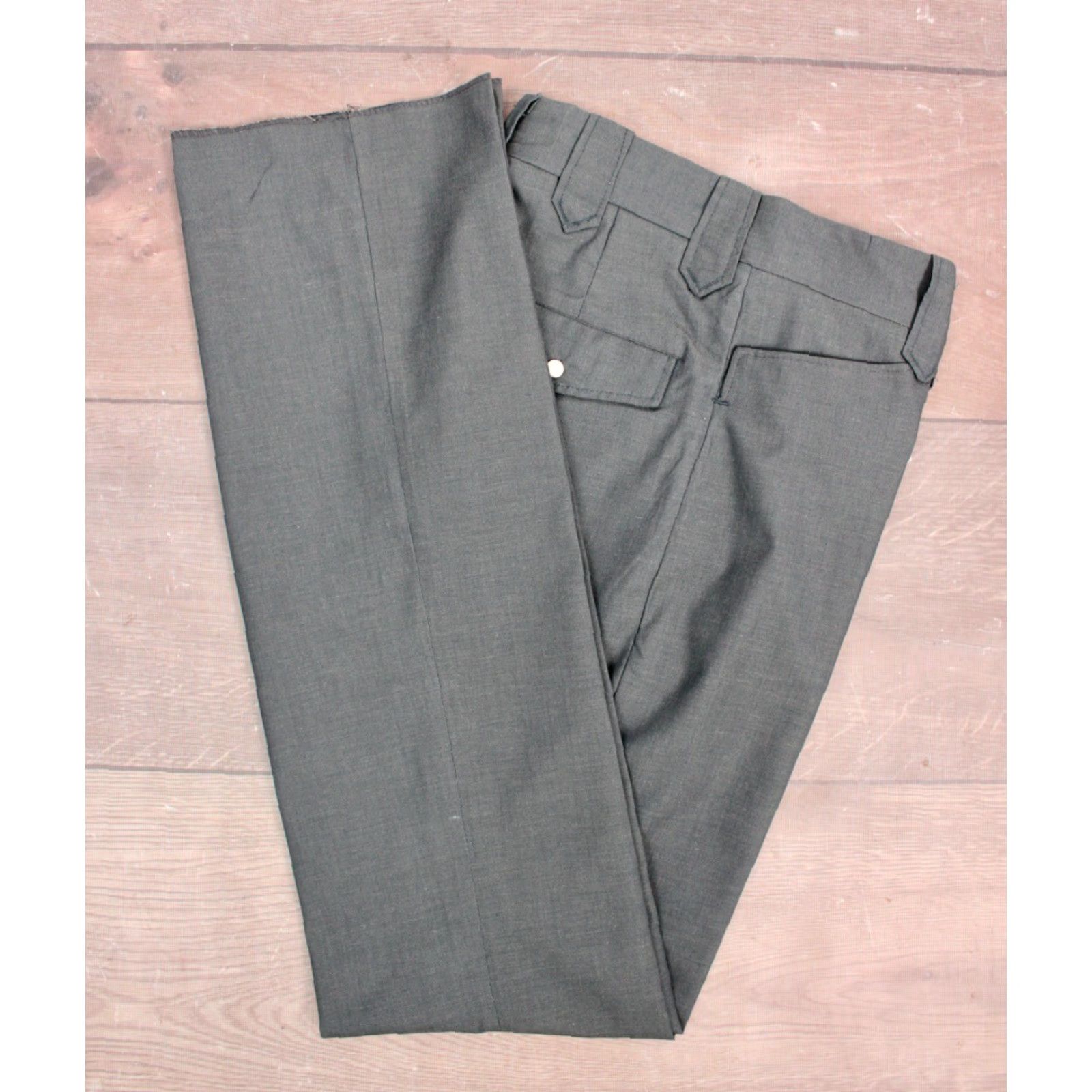 Wrangler VINTAGE Wrangler Western Pants Mens 29x35 Slate Grey 60s 70s NOS Cotton Polyester Blend 1960s 1970s Size US 29 - 2 Thumbnail