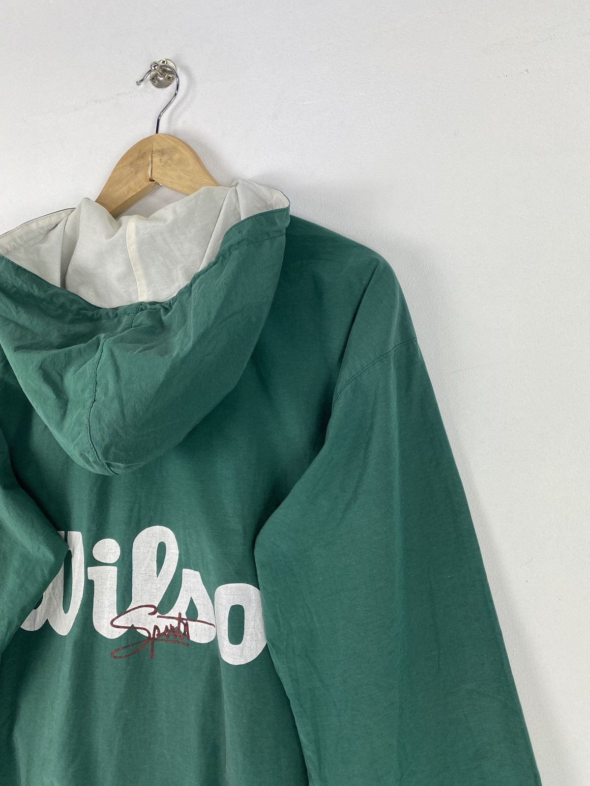Wilson Vintage 90’s Wilson Big Logo Zipper Jacket Hoodie Size US M / EU 48-50 / 2 - 5 Thumbnail