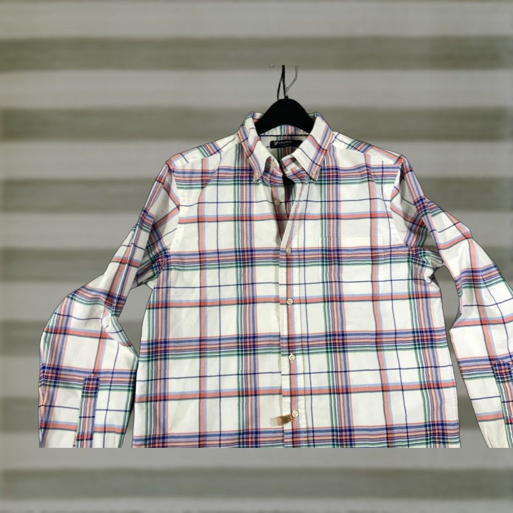 Cremieux Cremieux Button Down Shirt Mens M Multicolor Plaid Long Sleeve Shirt Size US M / EU 48-50 / 2 - 1 Thumbnail