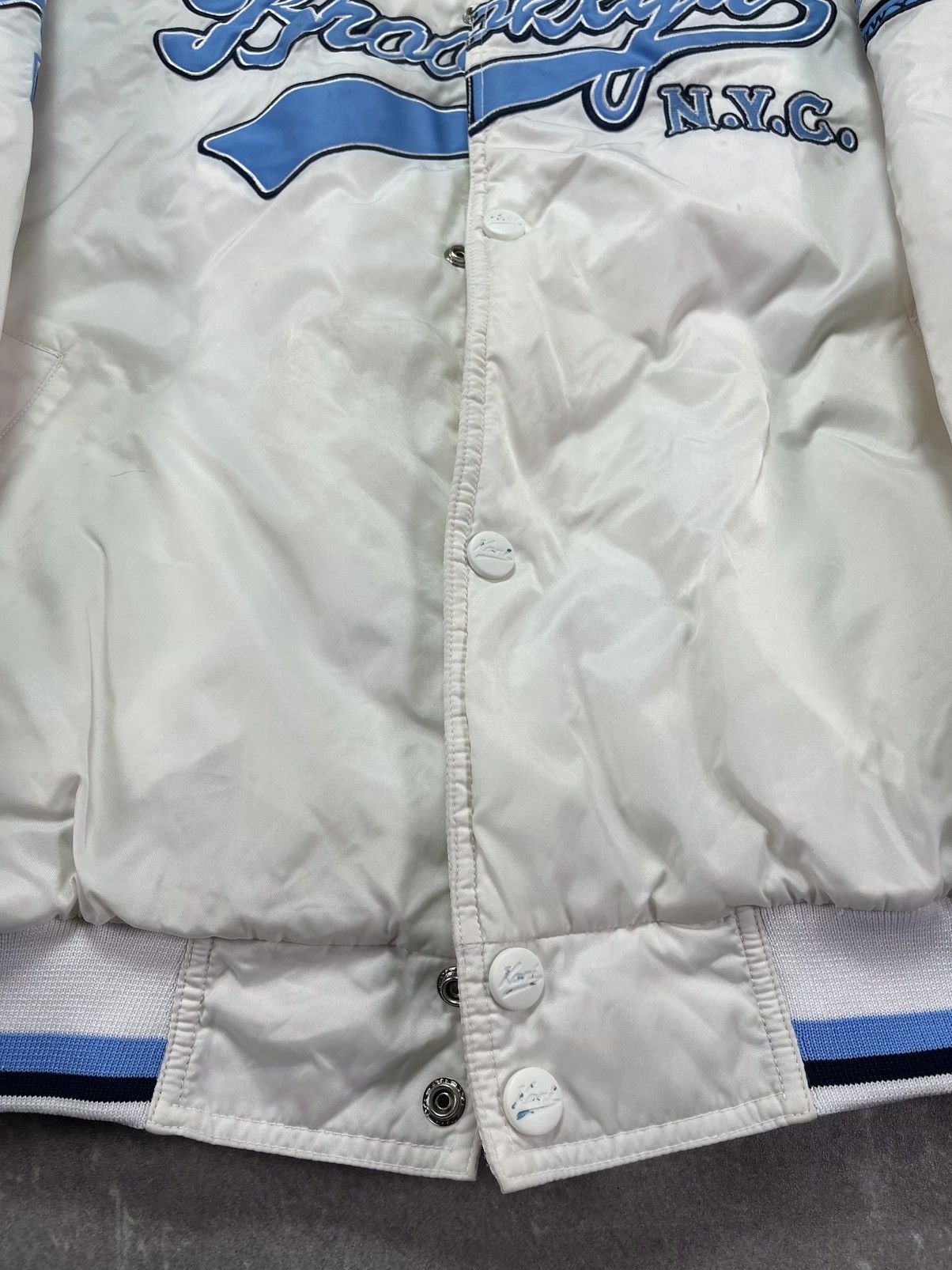 Karl Kani Vintage 90s Karl Kani Brooklyn 23 Varsity Bomber Jacket XXL Size US XL / EU 56 / 4 - 6 Thumbnail