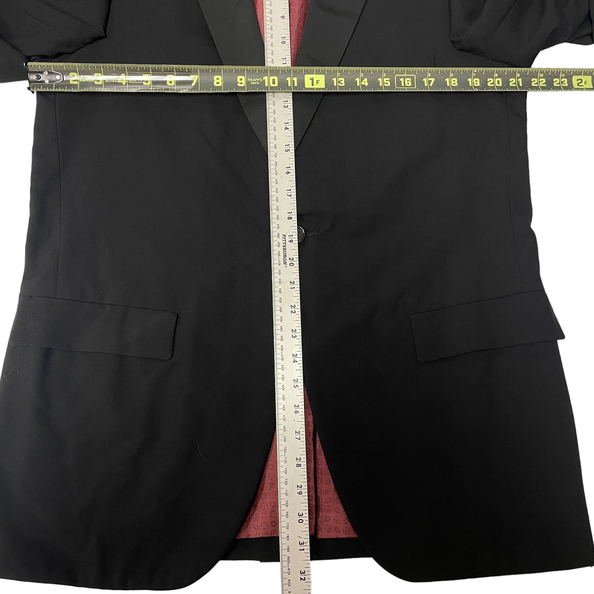 Other Vtg Lord West Black TUX Sport Coat SATIN Lapel Tuxedo Size 40L - 6 Thumbnail