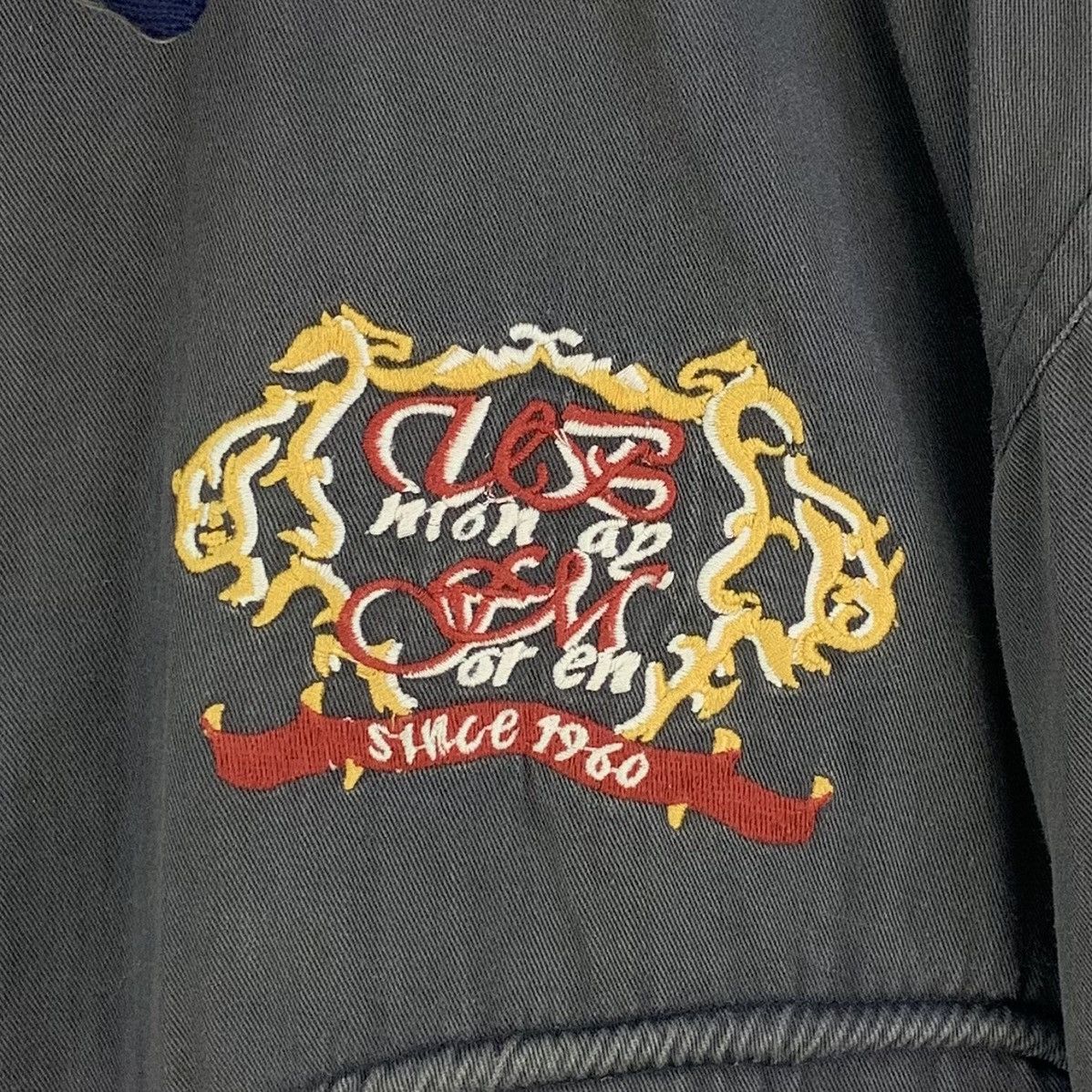 Japanese Brand Vintage 90s Union Patches Zipper Bomber Jacket Size US L / EU 52-54 / 3 - 8 Thumbnail