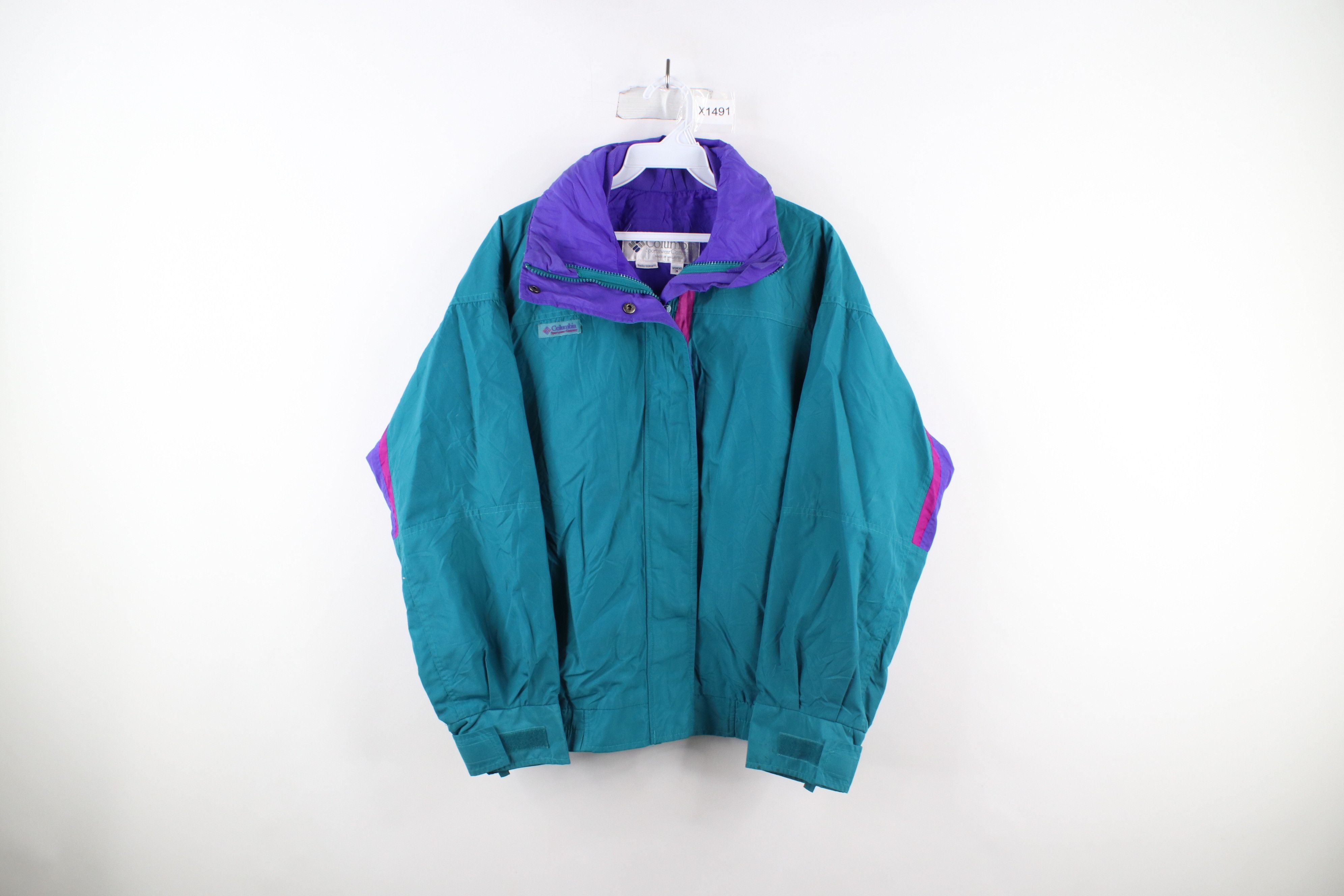 Columbia Vintage Vintage 90s Columbia Spell Out Bugaboo Jacket Blue Grailed