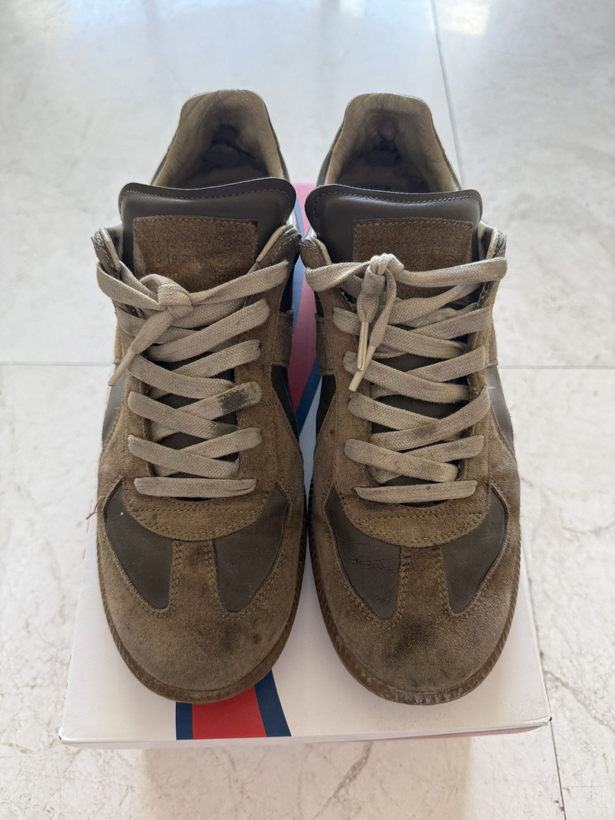 Maison Margiela Maison Margiela replica gats - Beige/Grey Size US 9 / EU 42 - 1 Thumbnail