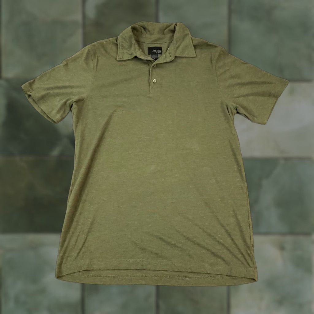 Vintage Fox Polo Shirt Mens Large Green Slim Fit Short Sleeve Collared Casual Size US L / EU 52-54 / 3 - 1 Thumbnail