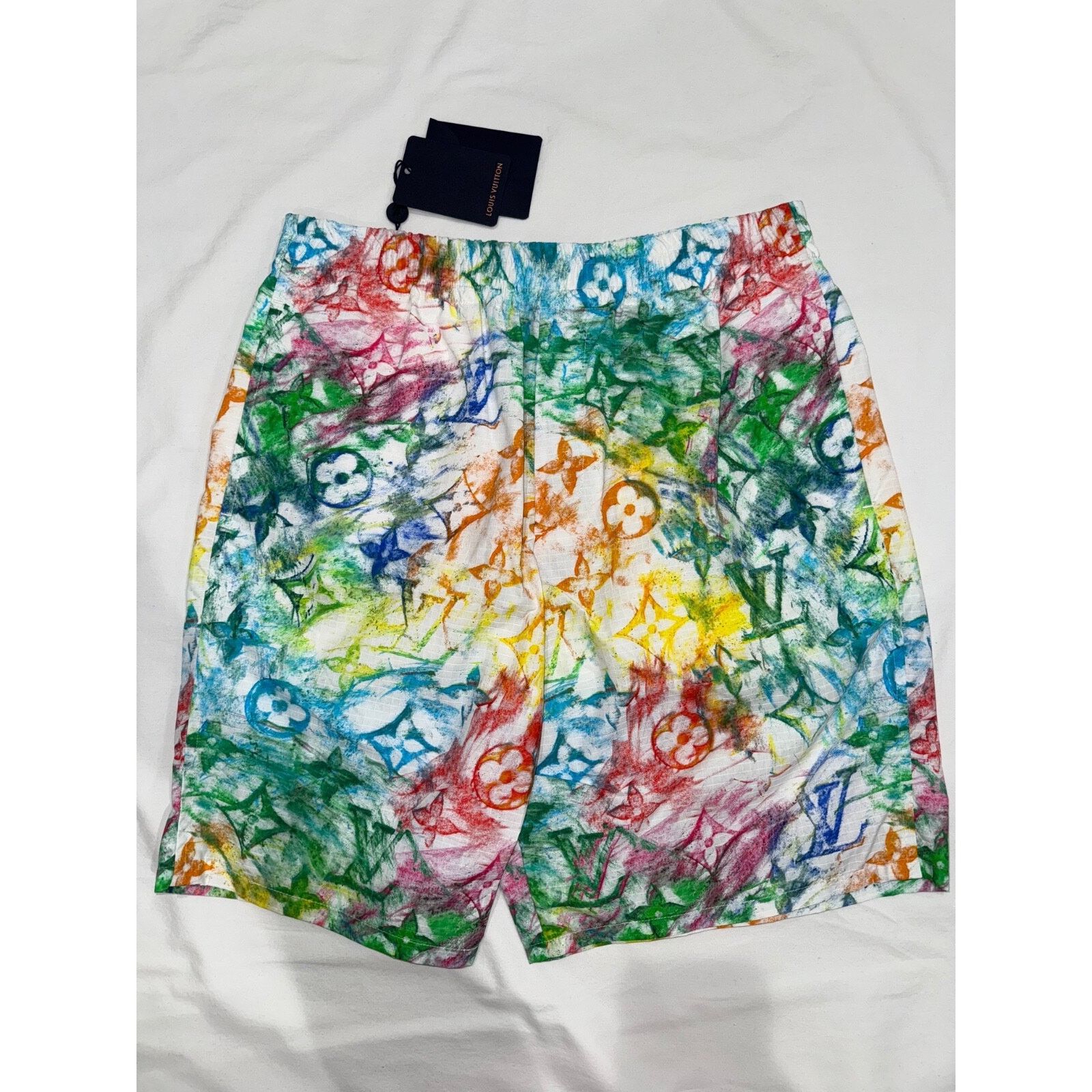 Louis Vuitton Louis Vuitton LV Pastel Monogram Logo Multicolor Watercolor Size US 26 / EU 42 - 8 Thumbnail