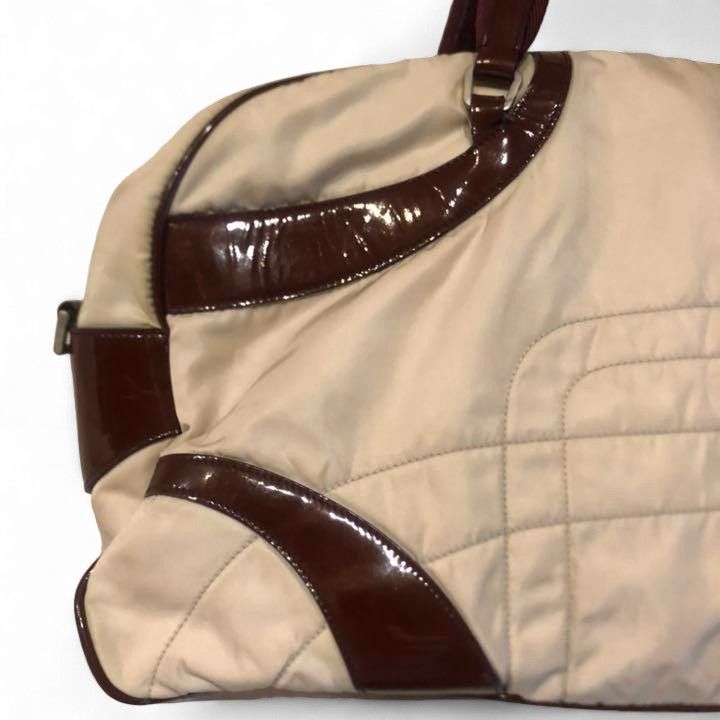 Prada Prada - Nylon White Tessuto Handbag Leather Sport Size ONE SIZE - 5 Thumbnail