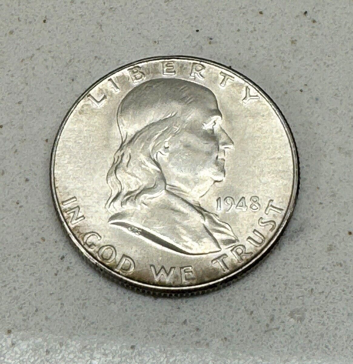 Designer 1948 Franklin Half Dollar - In Good Condition Needs deep VG Size ONE SIZE - 1 Thumbnail