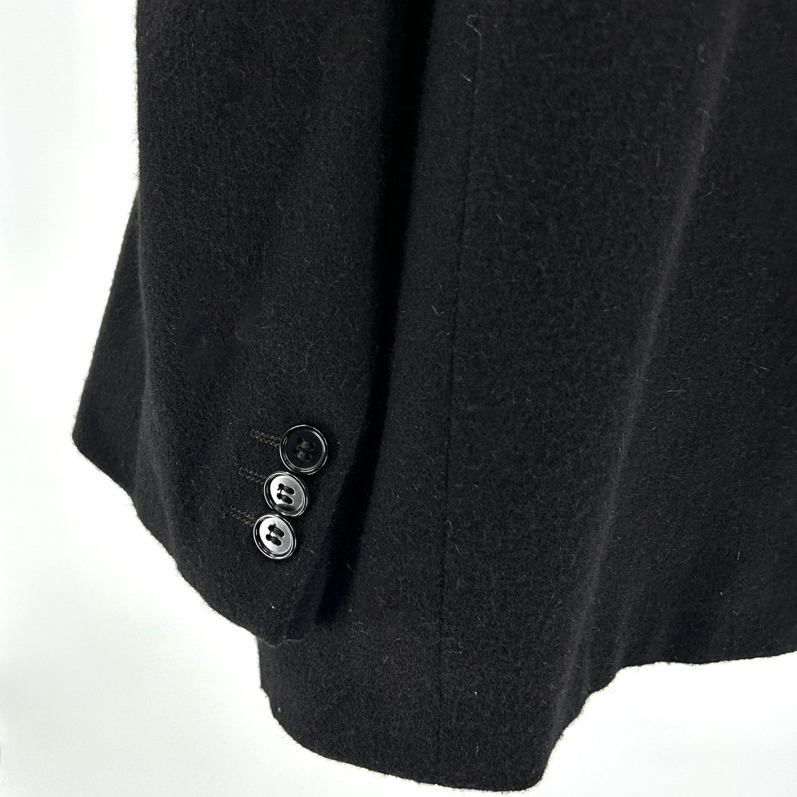 Missoni Vintage 90s Missoni Uomo Black Menswear Blazer Jacket Size 44R - 5 Thumbnail