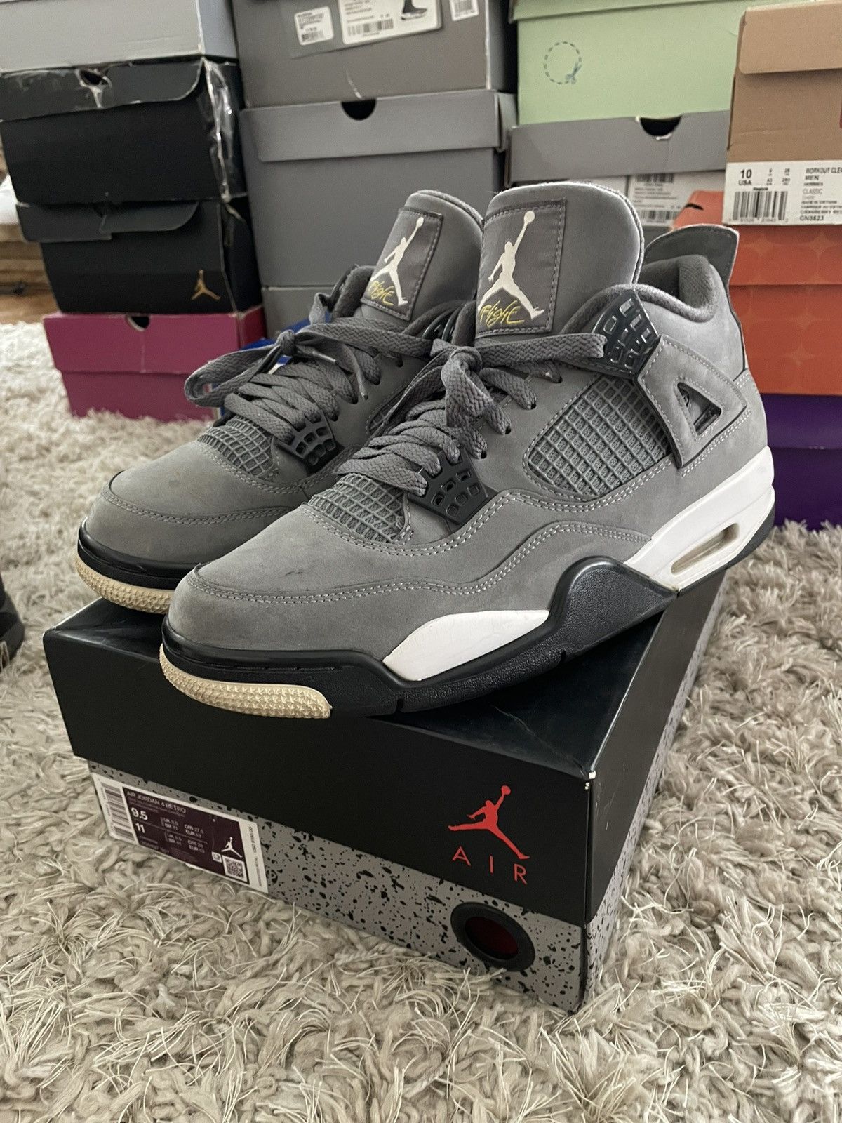 Jordan Brand Jordan 4 Cool Grey Size US 9.5 / EU 42-43 - 1 Thumbnail