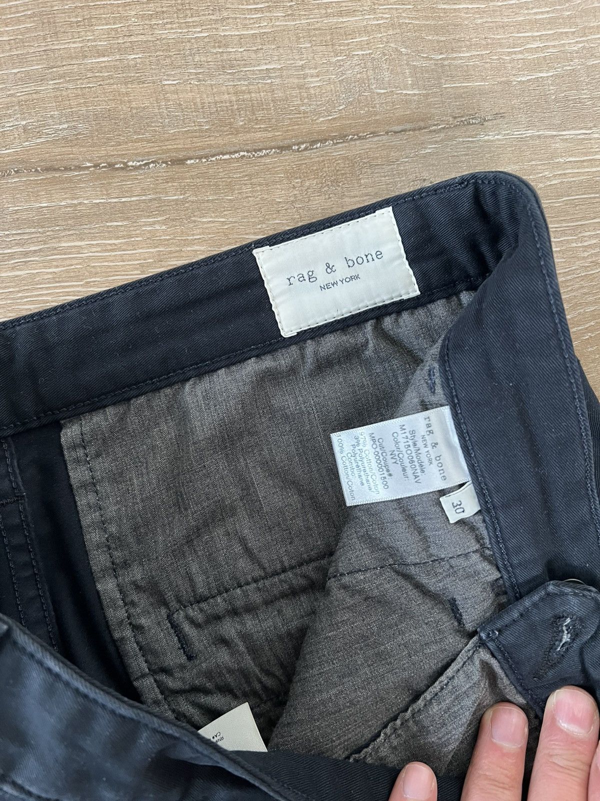Rag & Bone Rag and bone straight navy chino 30 waist Size US 30 / EU 46 - 4 Thumbnail