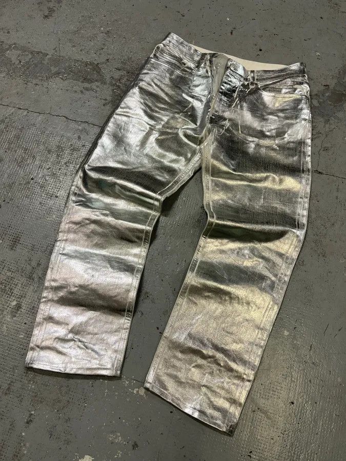 AW2018 Maison Margiela Silver Astro White Jeans