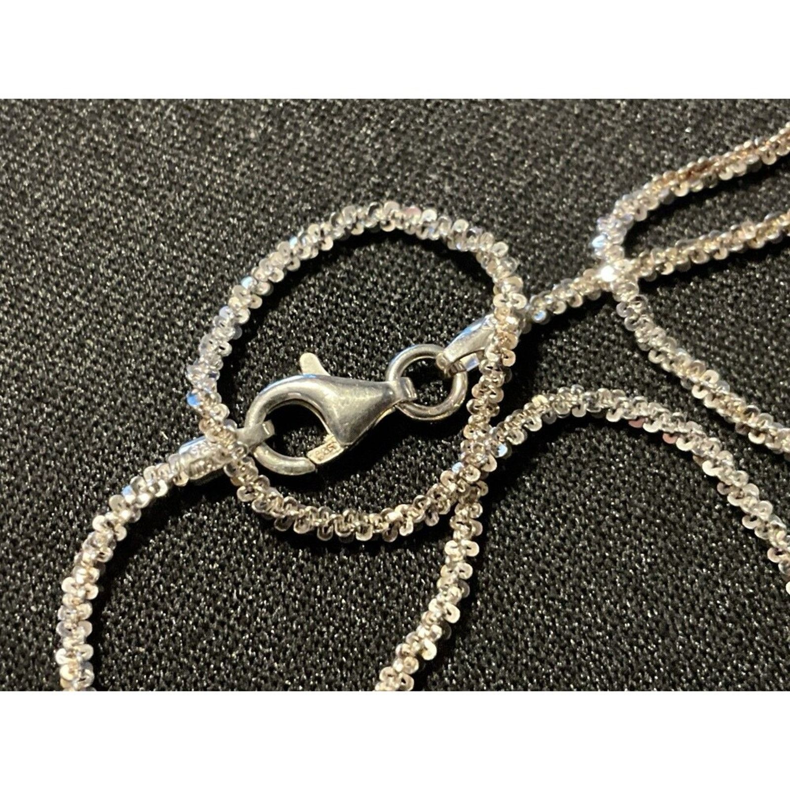 Other 925 JMC CZ Heart Pendant Popcorn 17in Chain Necklace Size ONE SIZE - 3 Thumbnail