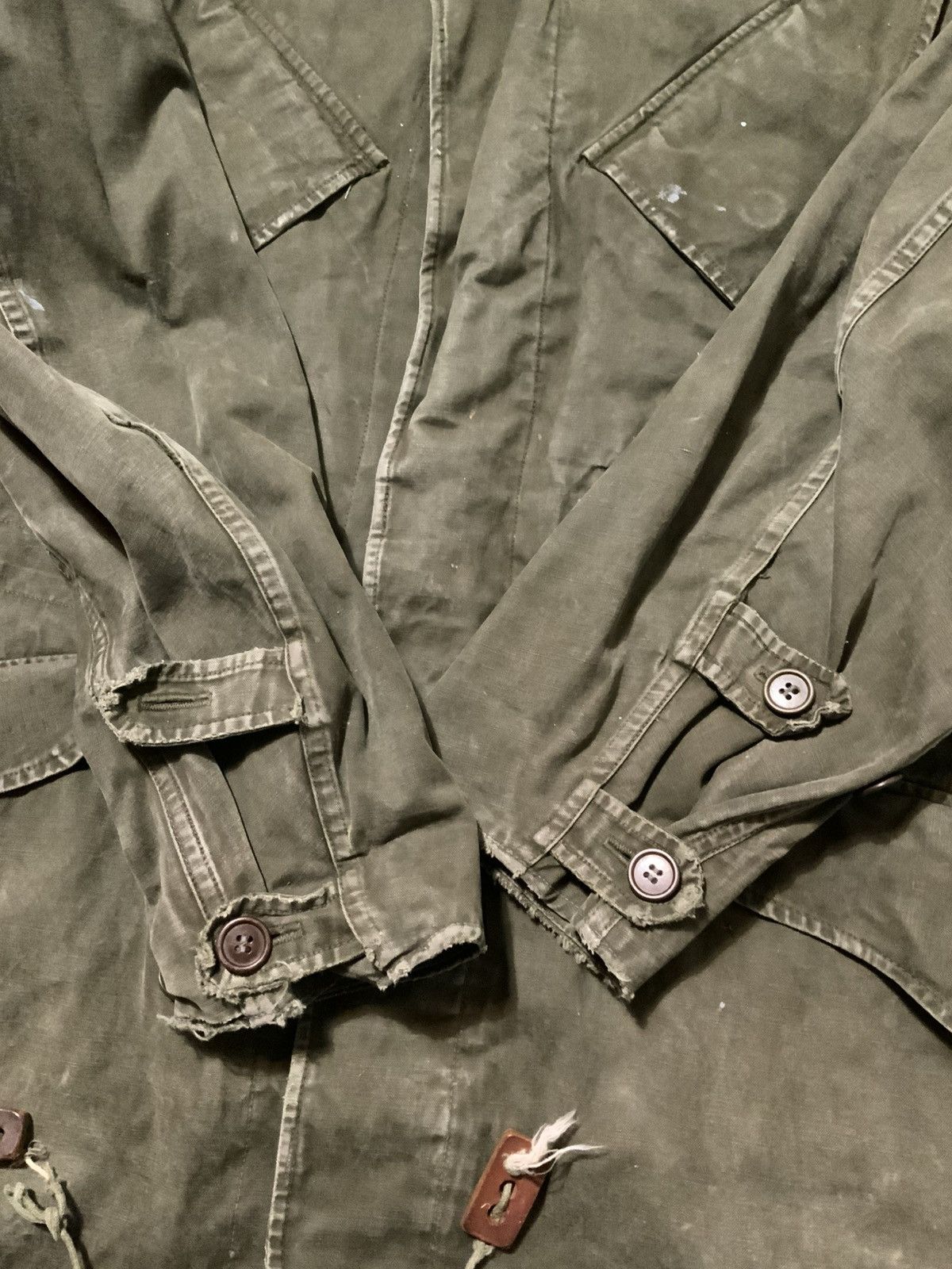 Vintage Vintage 50s 60s Dutch Military Army Field M60 Coat Jacket Size US M / EU 48-50 / 2 - 8 Thumbnail