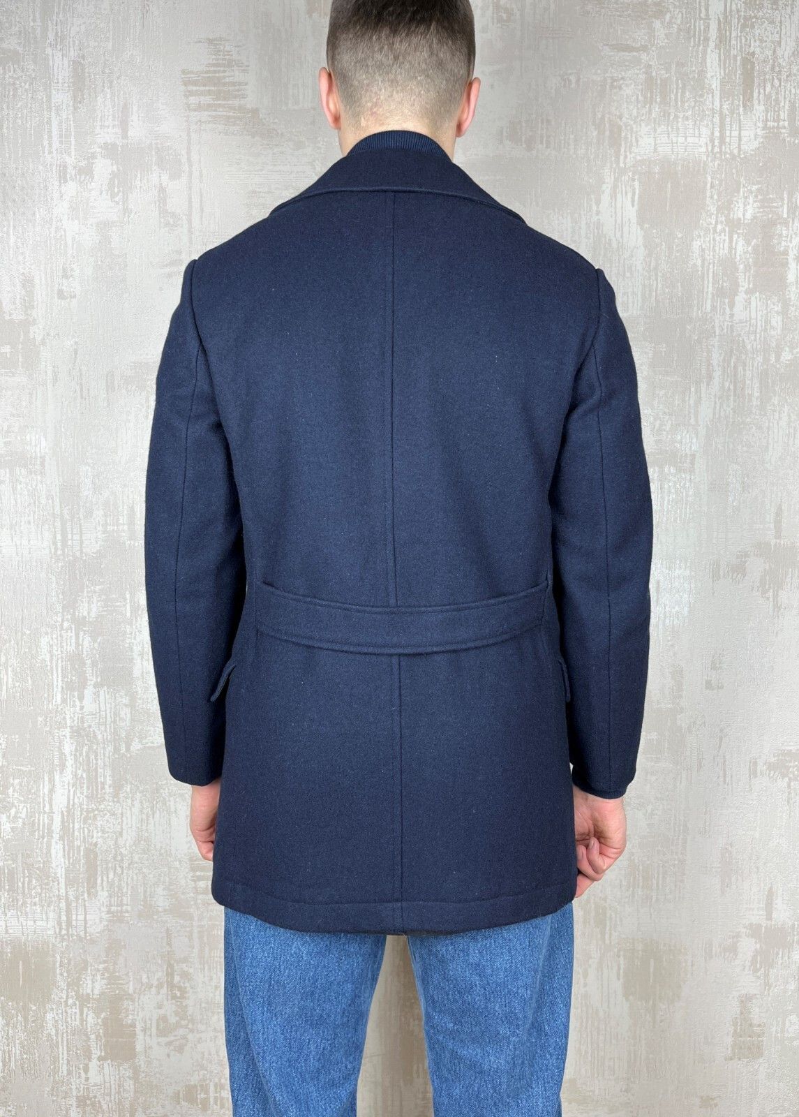 Vintage 90s Kuusinen Blackburn Wool England Peacoat Double-Breasted Size US M / EU 48-50 / 2 - 15 Thumbnail